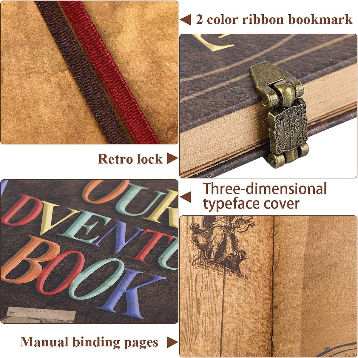 LINKEDWIN 12x12 Inch Our Adventure Book Scrapbook Album, 60 Pages (Our  Adventure Book)