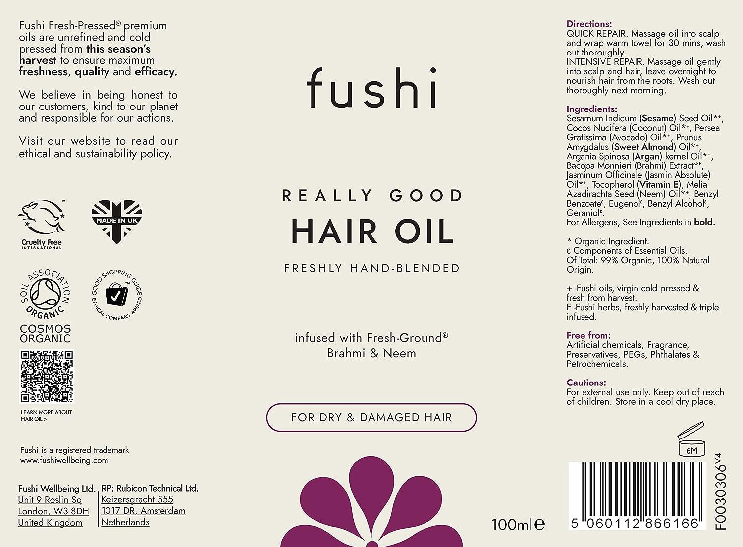 Fushi Really Good Hair Oil 100 ml Rich in Antioxidants Best for Dry