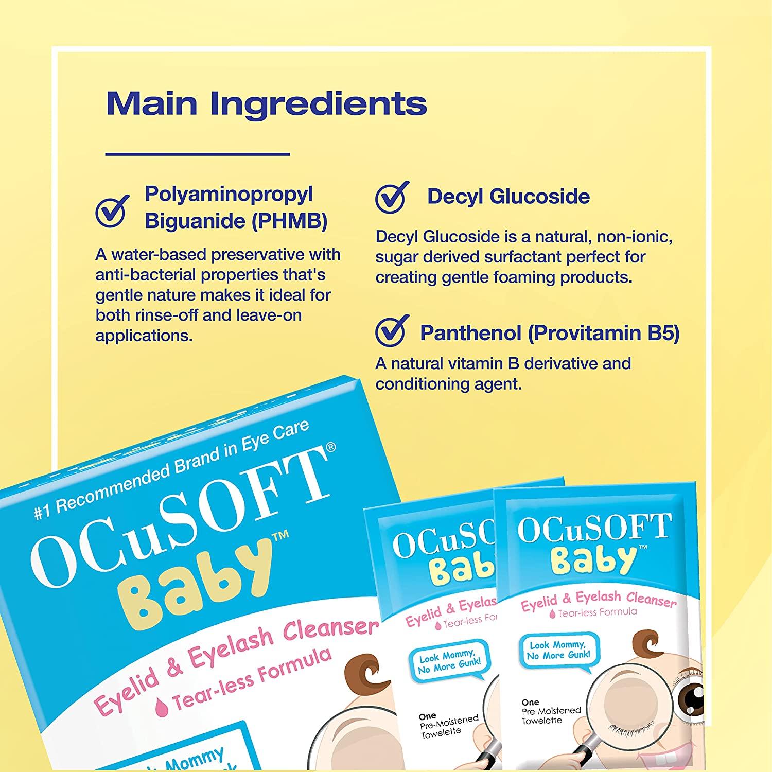 OCuSOFT Baby Eyelid & Eyelash Cleanser Towelettes 20 Count Buy Now