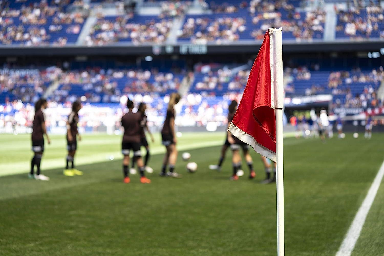 Kwik Goal Premier Corner Red Flags and Black Bases (4 flags & 4 bases)