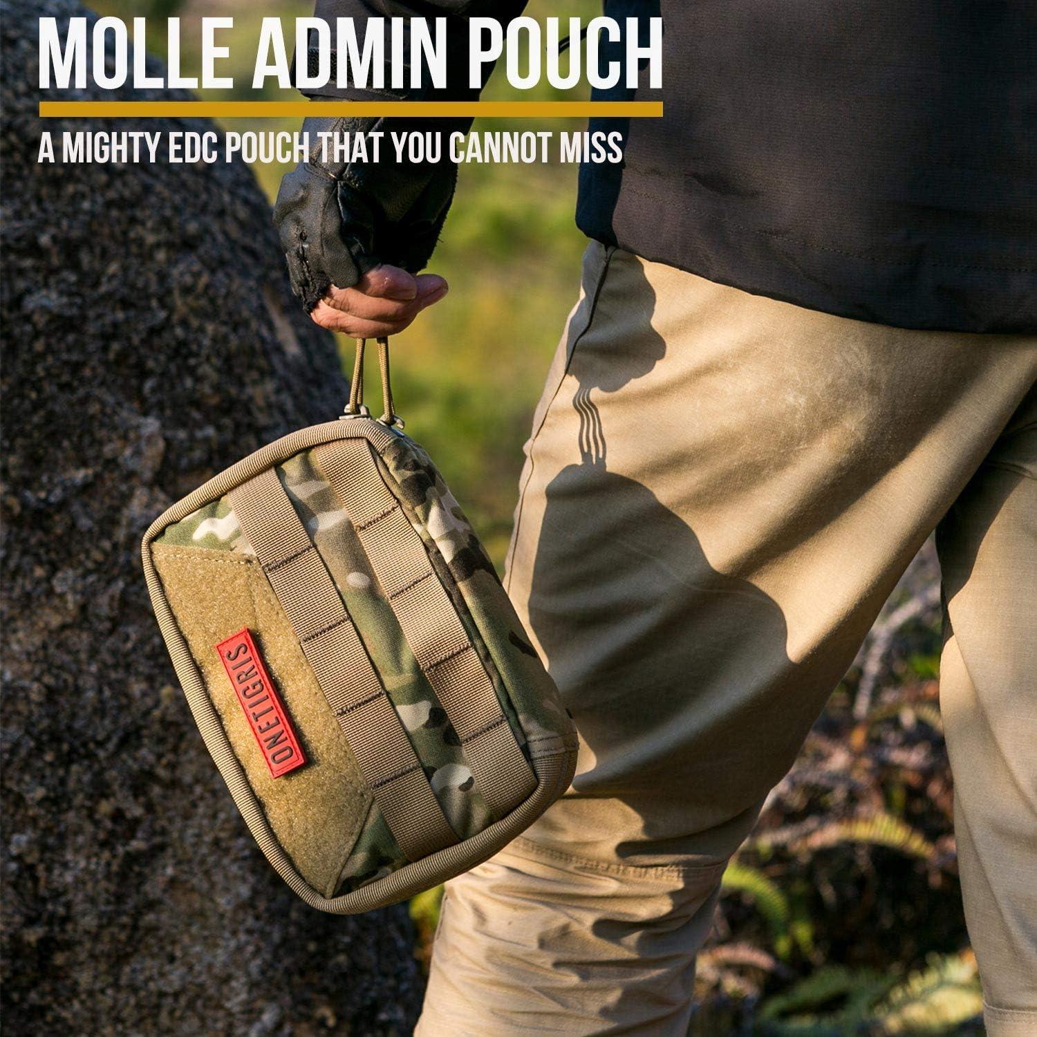 OneTigris MOLLE Admin Pouch 8 x 5 x 2.5 Multicam