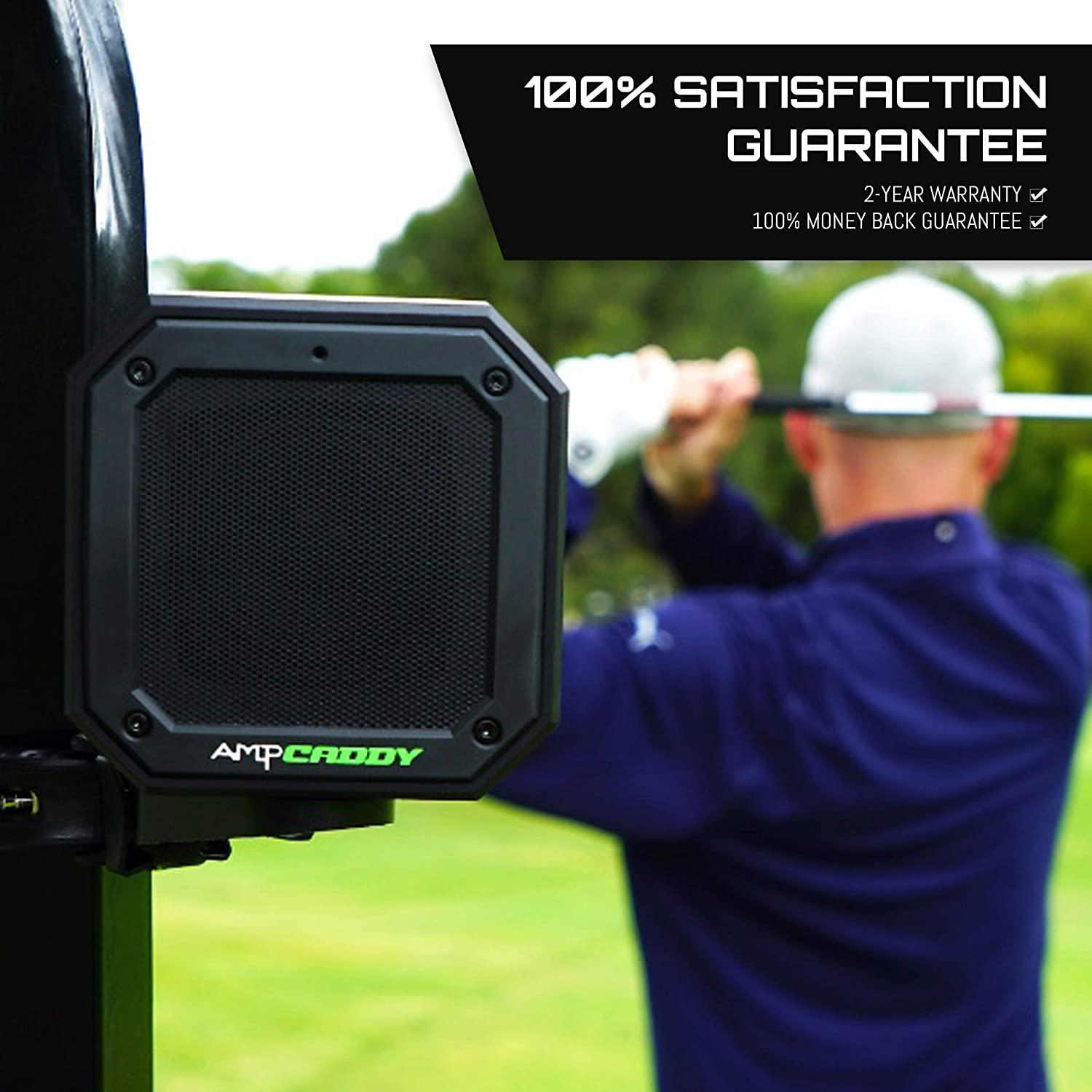 Golf Bluetooth Speaker with Mount, Ampcaddy Version 3 Pro Bluetooth
