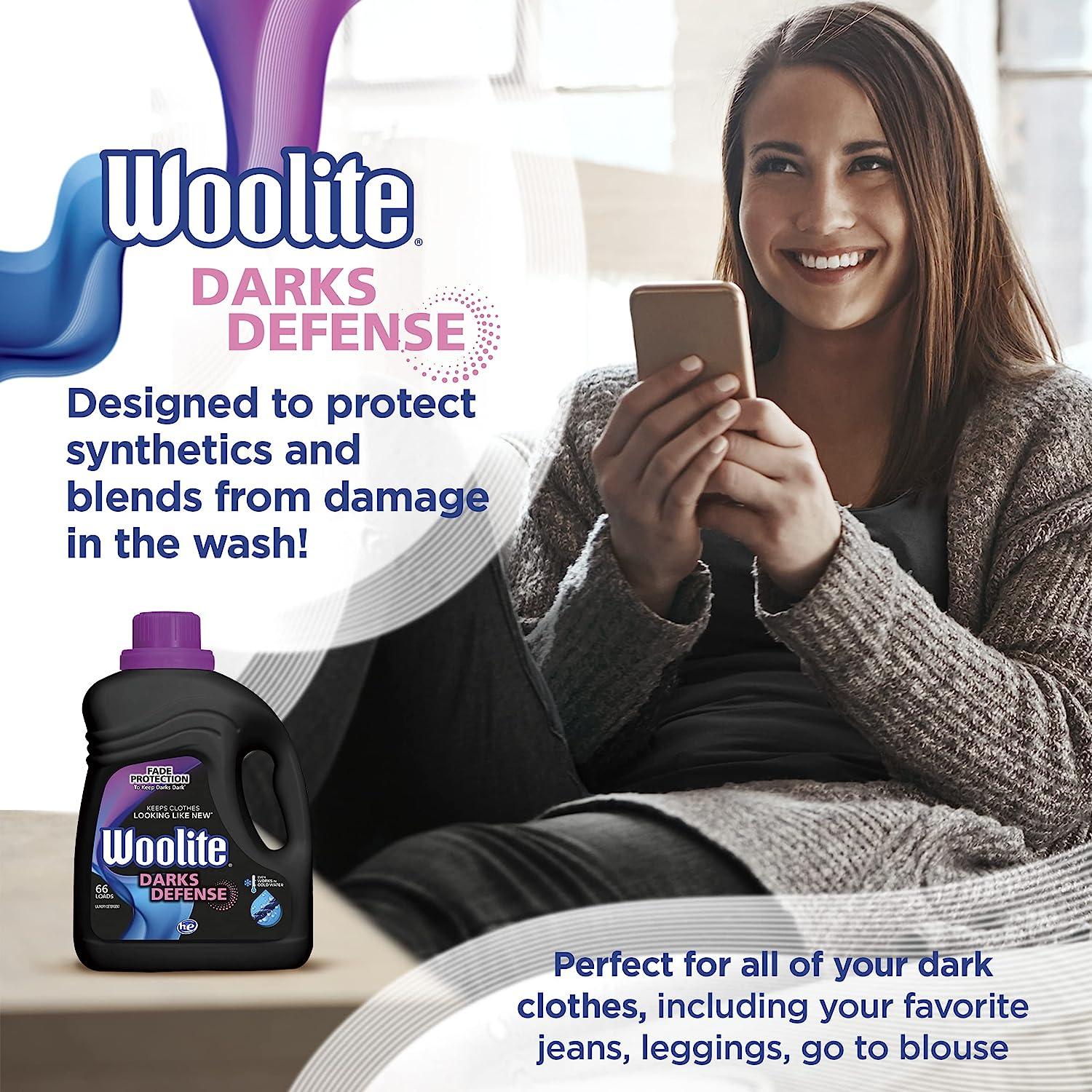 Woolite DARKS Liquid Laundry Detergent, 66 Loads, 100oz, Regular & HE
