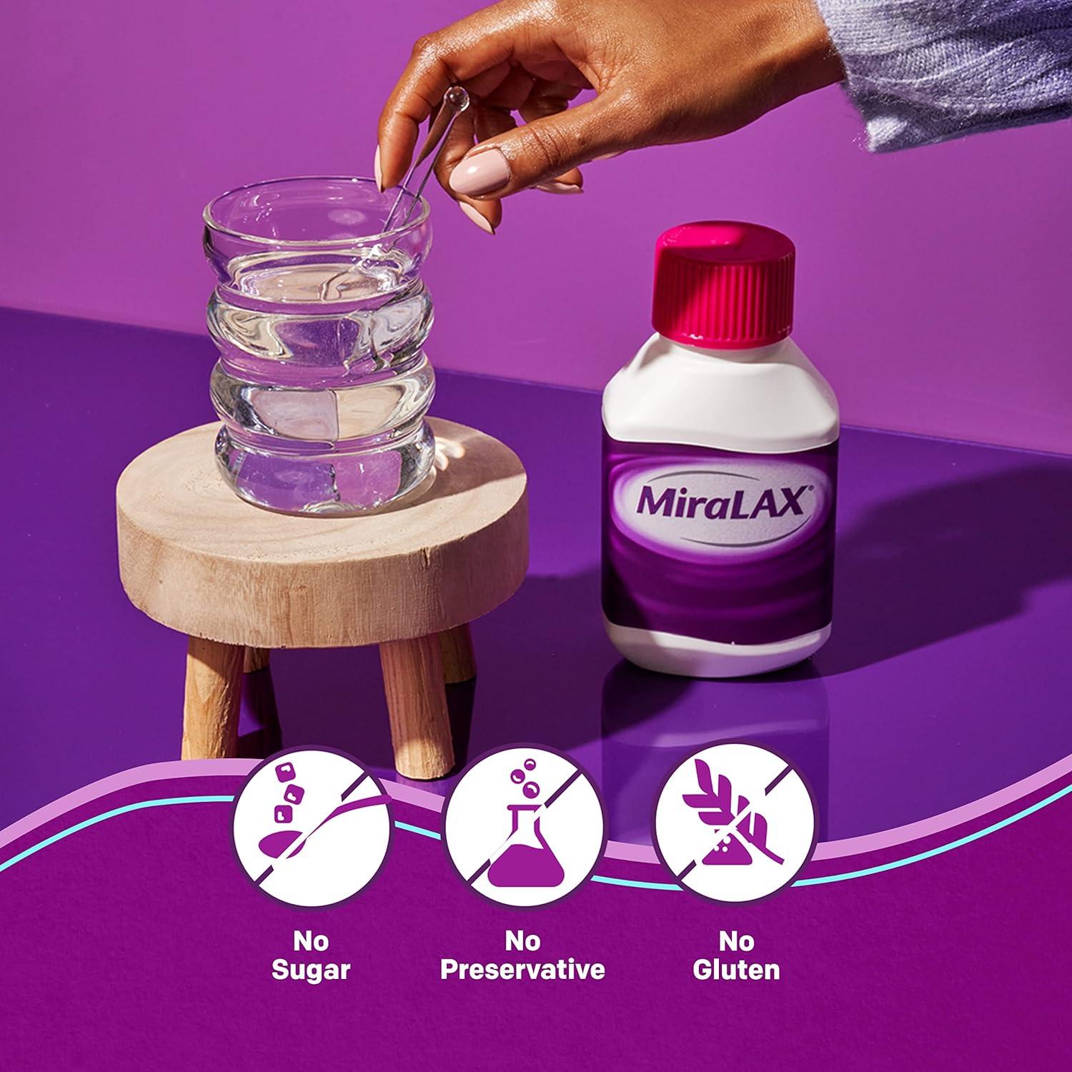 MiraLAX 14 Dose (238g) Powder 8 3 oz Gentle Laxative for Effective