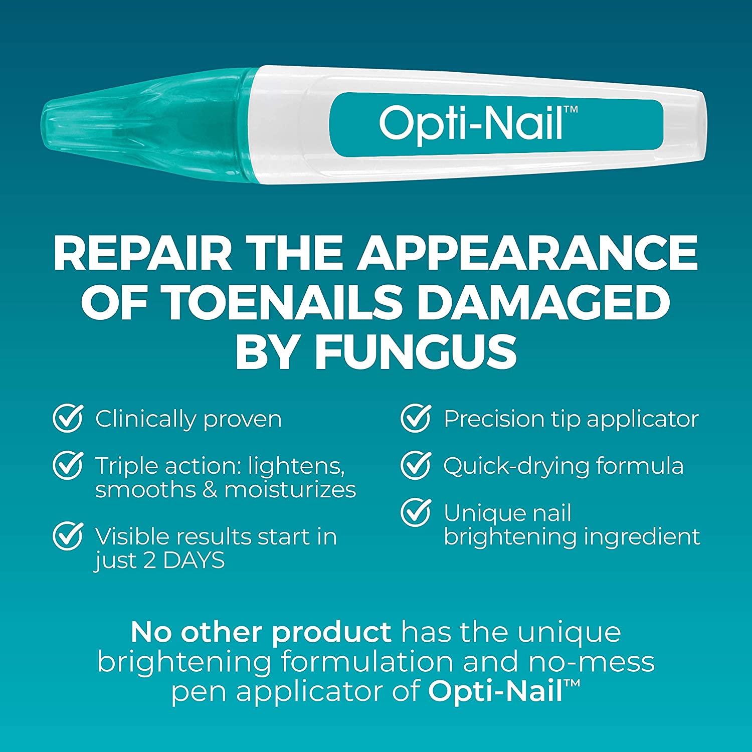 OptiNail Fungal Nail Repair Pen Restores Healthy Appearance of Discolored or Damaged Nails