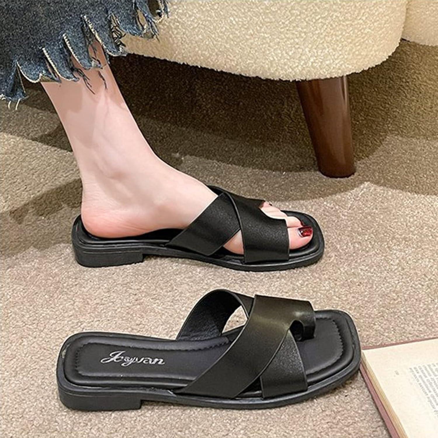 Buy XRTJ Women Comfy Platform Sandal Shoes Bunion Corrector Sandals PU  Leather Flat Sole Big Toe Foot Correction Beach Travel for Girlfriends and  Mother Online at desertcartINDIA