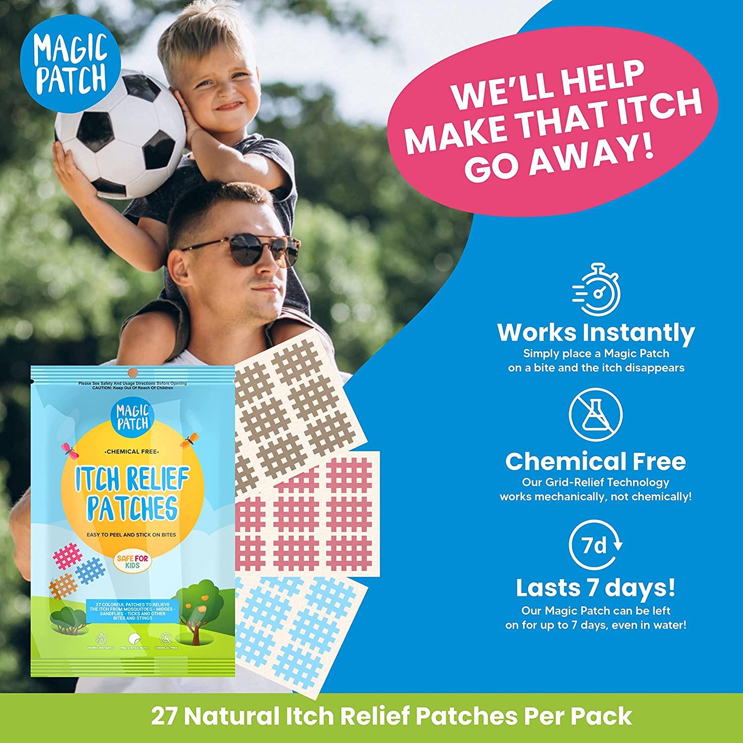 BuzzPatch Magic Patch Itch Relief Patches 27 Patches Chemical Free