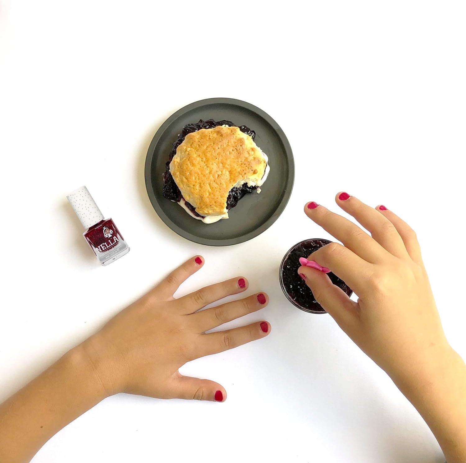 Miss Nella JAZZBERRY JAM Safe Special Glitter plum Nail Nail Polish for