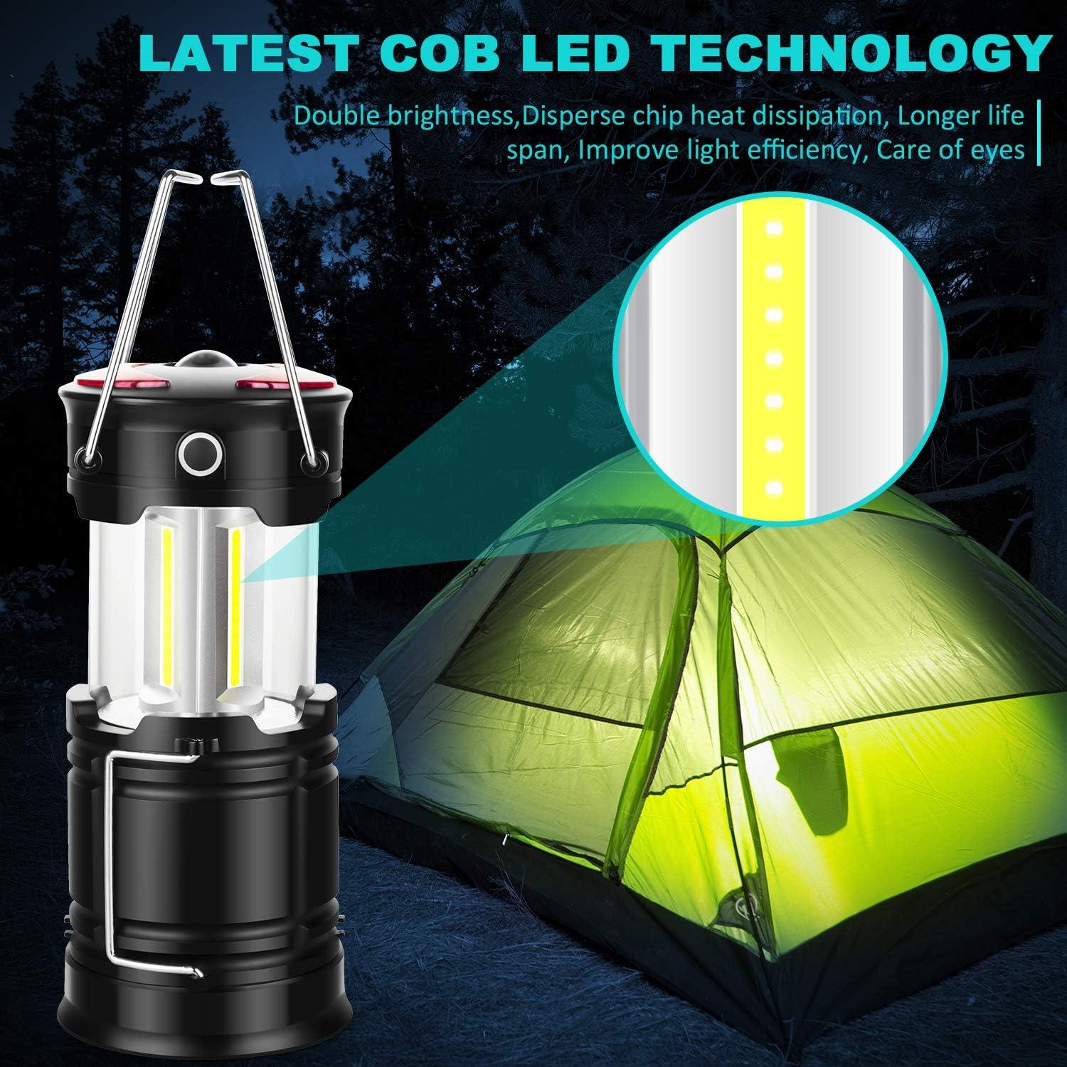 2 Pack Camping Lanterns Camping Accessories USB Rechargeable and Battery  Powered 2-in-1 LED Lanterns, Hurricane Lights with Flashlight and Magnet  Base for Camping, Hurricane, Hiking, Emergency, Outage