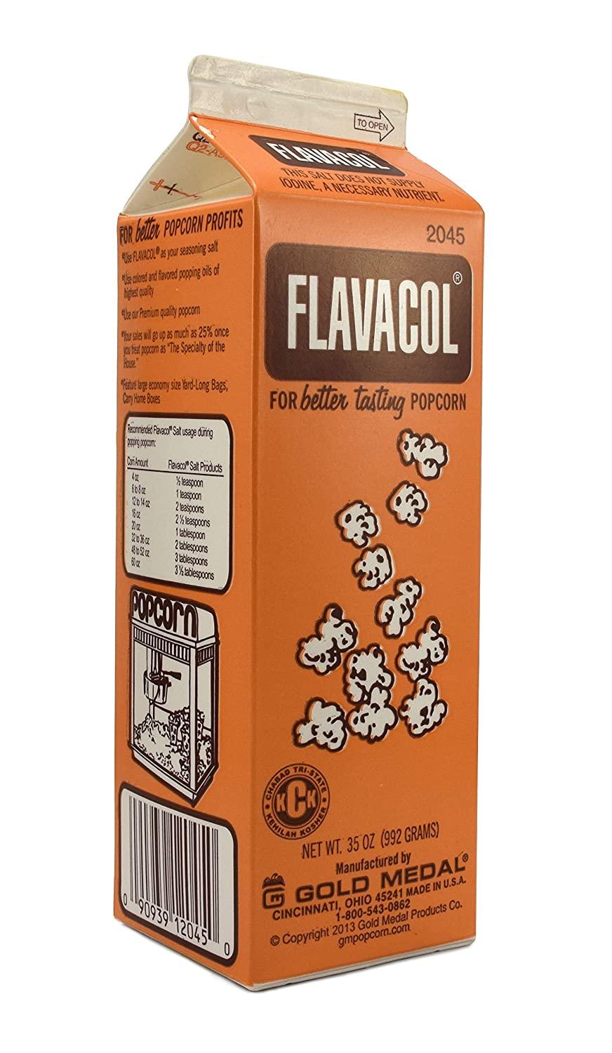 Gold Medal Products 2045 Flavacol Seasoning Popcorn Salt 35 OZ(Pack of
