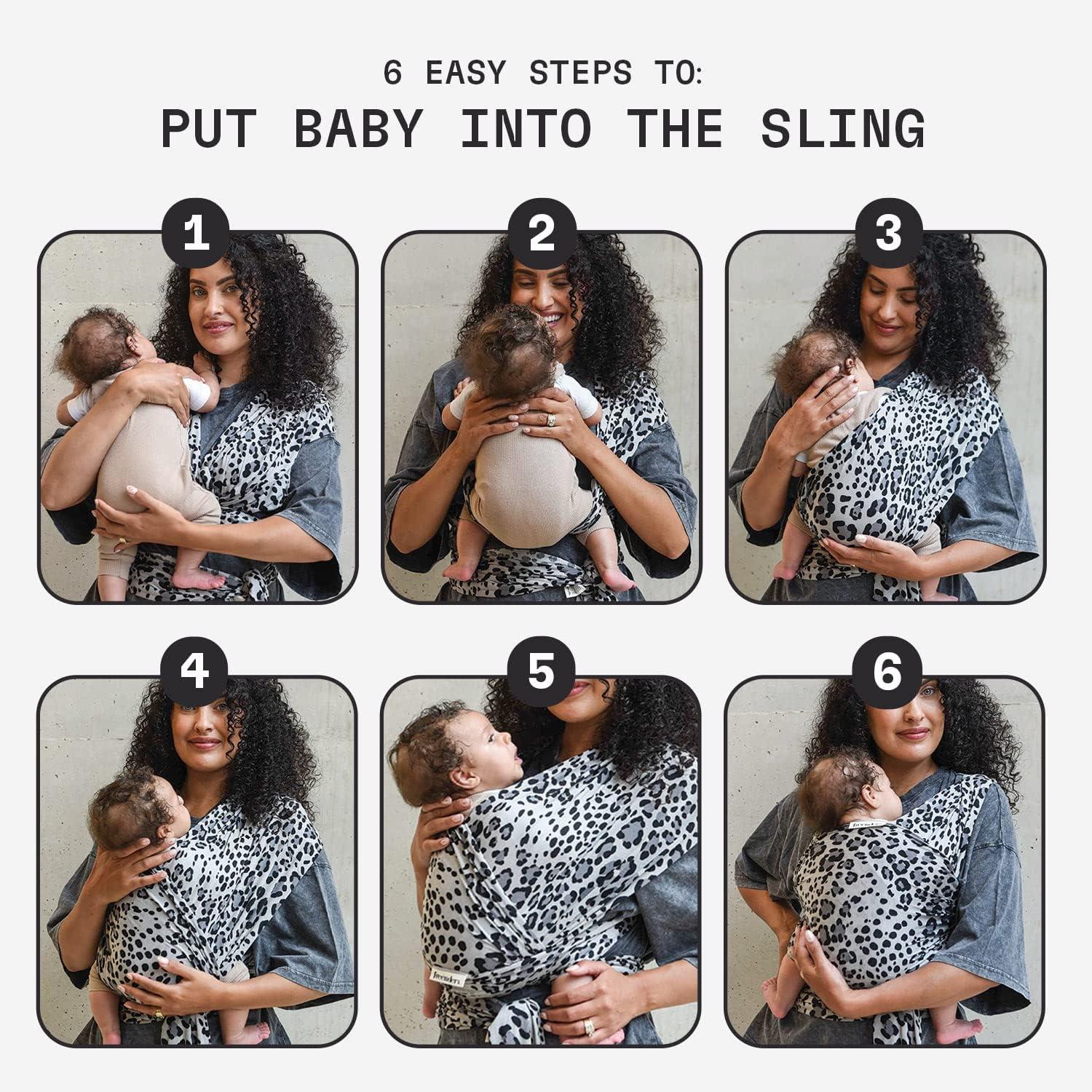 Freerider Co. Baby Sling Stretchy Baby Wrap Carrier Newborn 30lbs