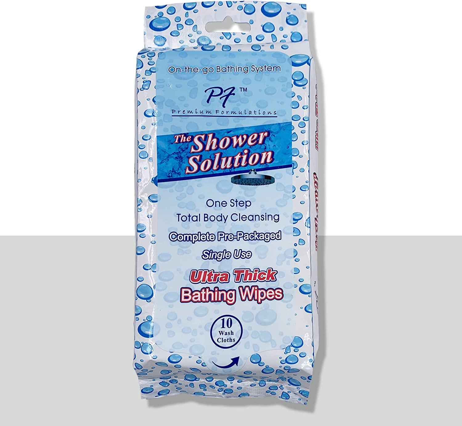 Premium Formulations Shower Solutions Adult Bathing Wipes Extra Large