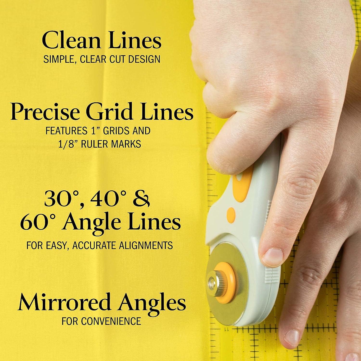 Breman Precision Clear Quilting Ruler 6x18 Inch Clear Ruler Clear