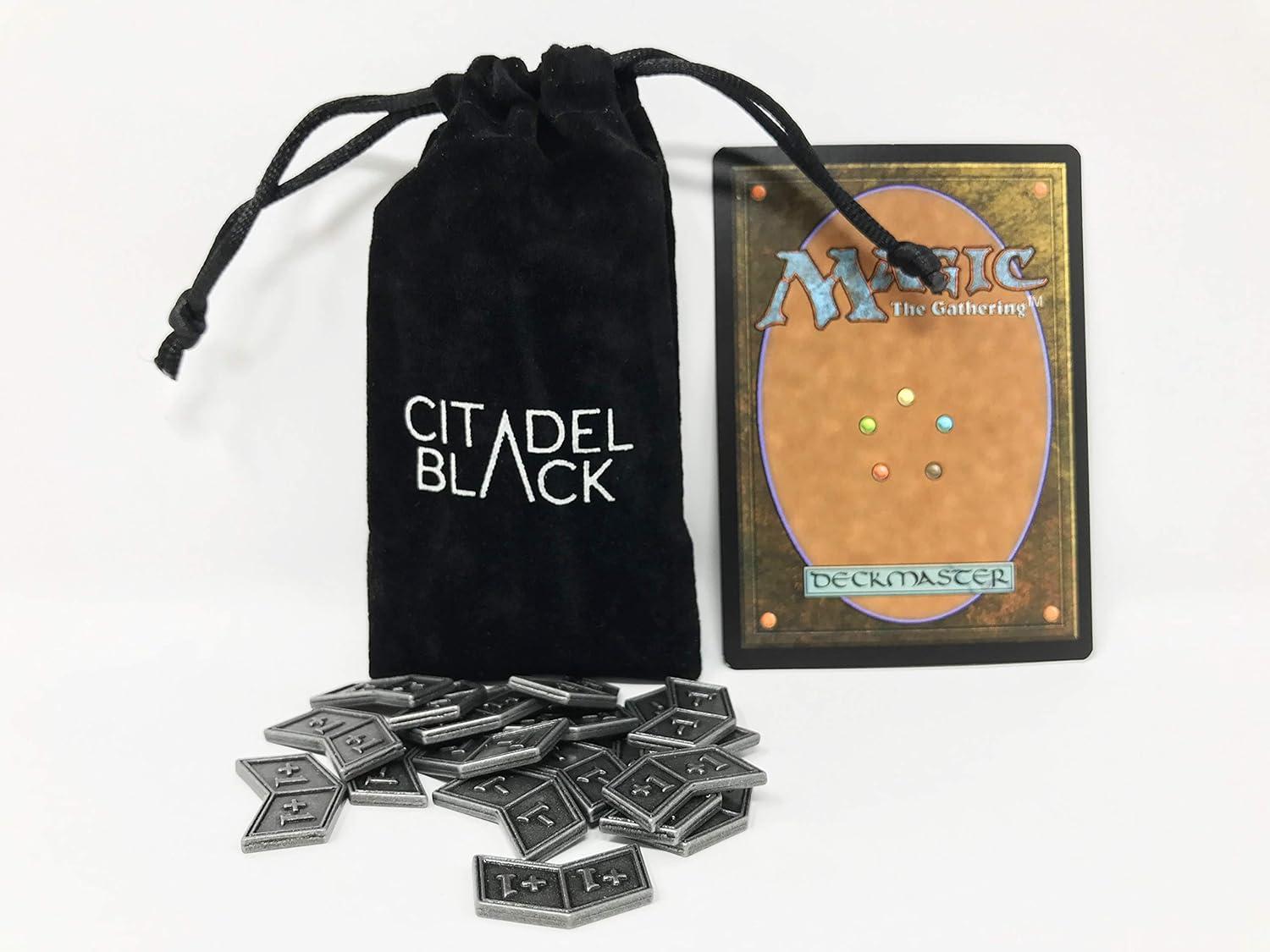 20 Citadel Black Metal MTG Buff Counters & -1/-1 Tokens Set | Antique  Silver Finish with Velvet Pouch | Magic The Gathering | Buy Now with  Express International Delivery | GoSupps.com