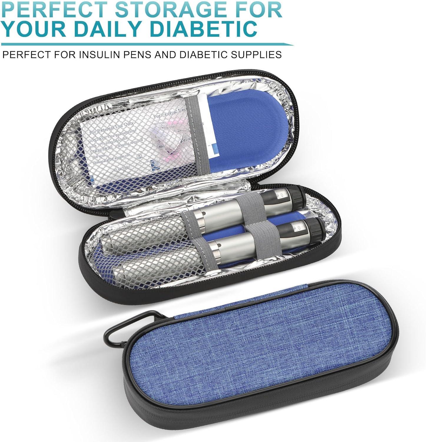 GMRTEEO Insulin Cooler Travel Case Insulated Diabetes Travel Case for