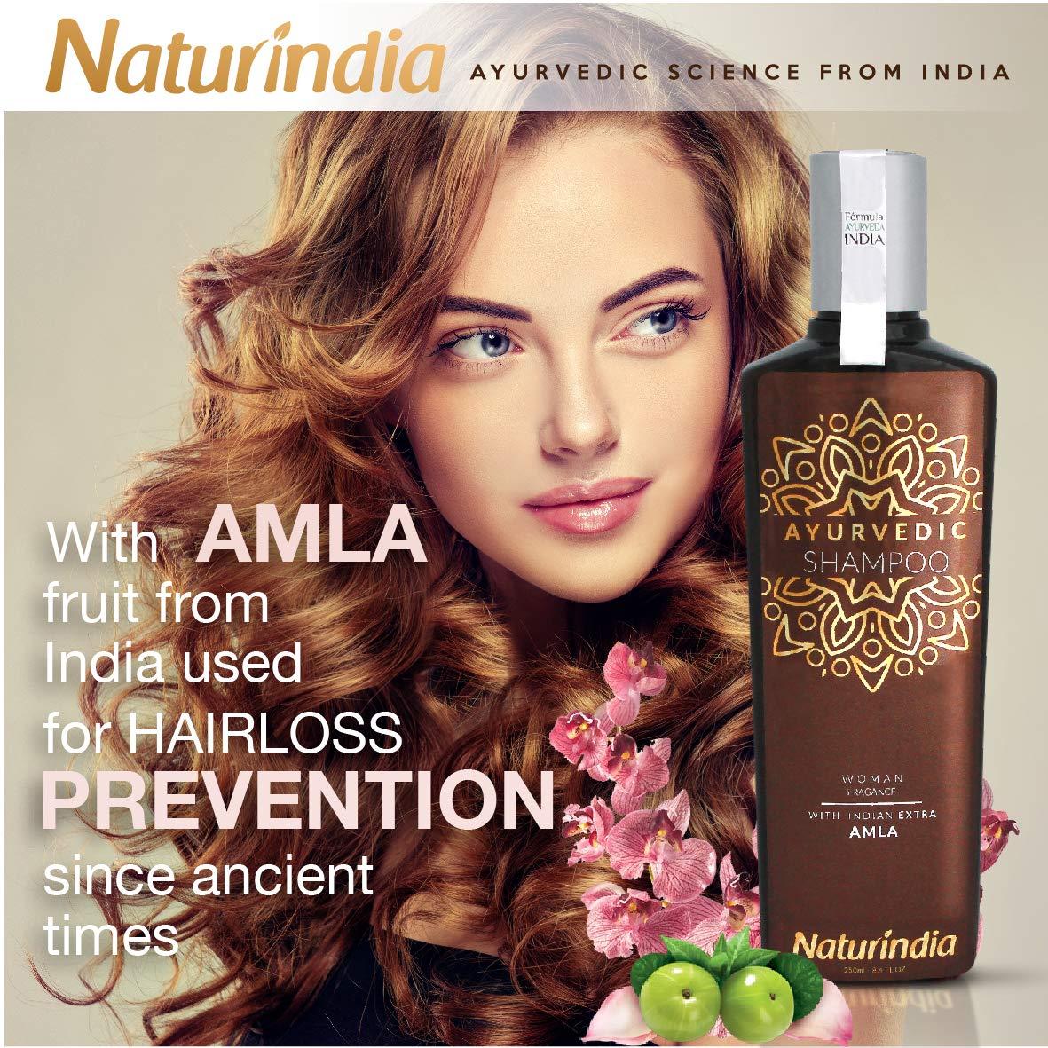 Naturindia Ayurvedic Organic Shampoo for Hair Growth with Amla
