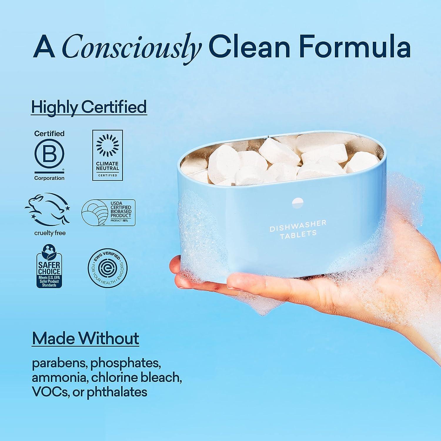 BLUELAND Dishwasher Detergent Tablet Refill 1 Pack PlasticFree & Eco