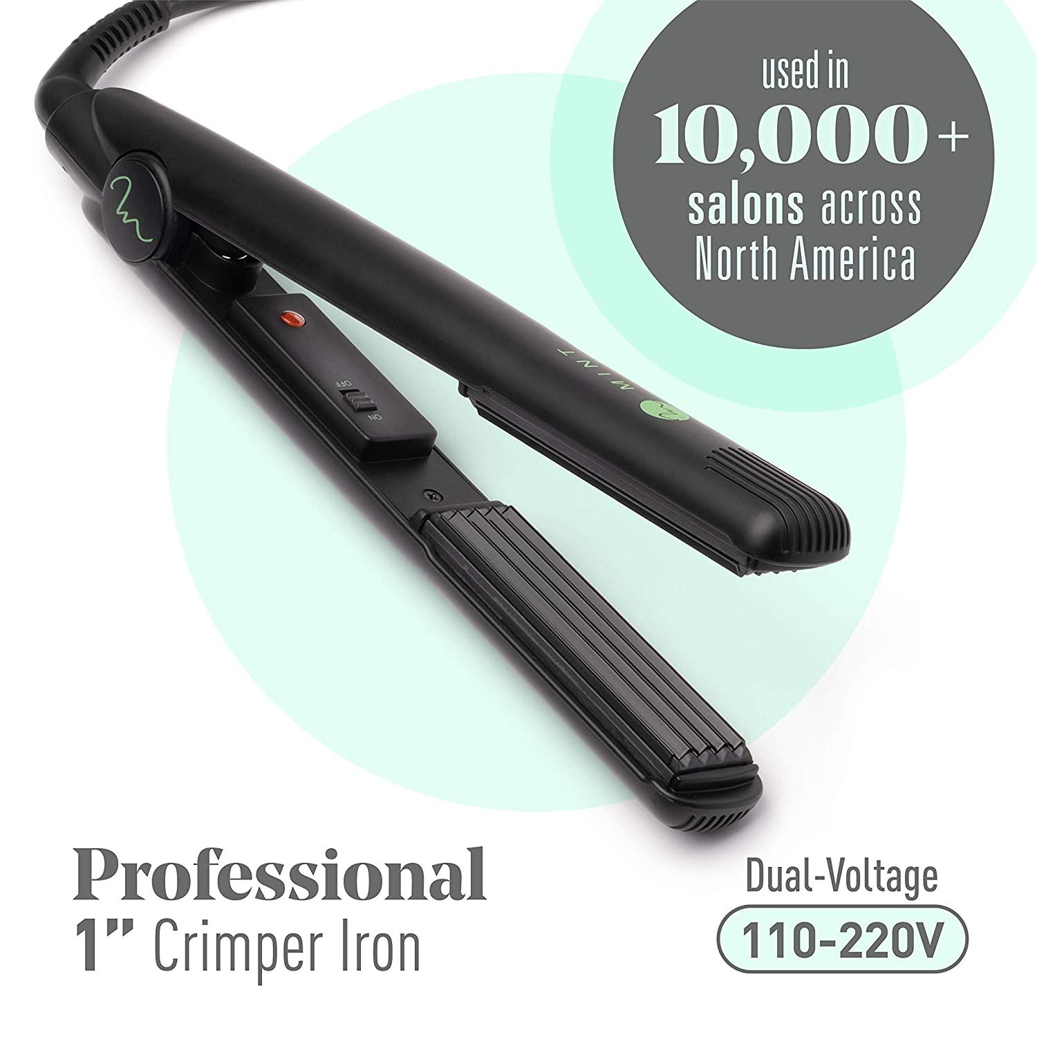 Professional Series Hair Crimper Iron 1 Inch by MINT Create Crimps