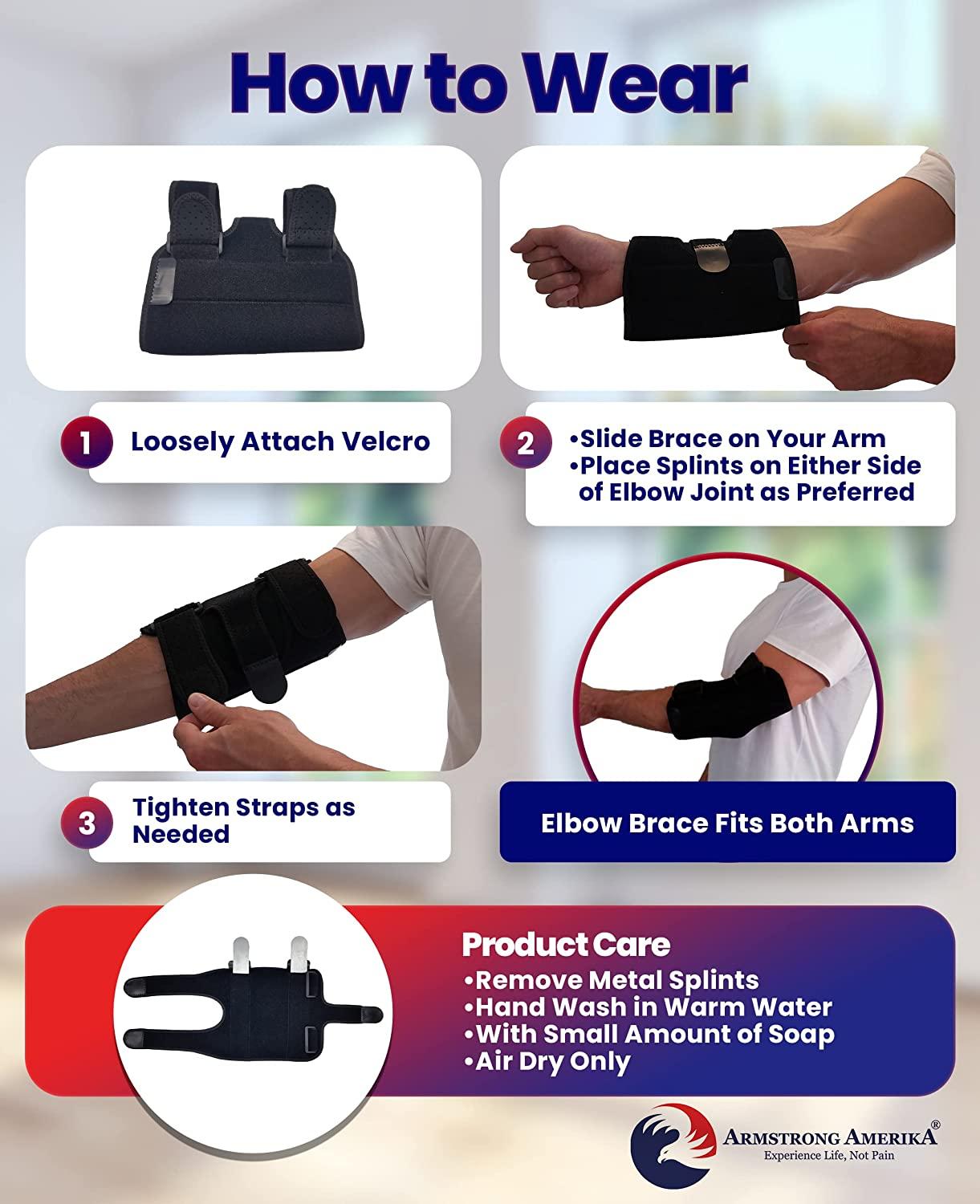 Elbow Splint Tendonitis Elbow Brace Cubital Tunnel Brace for Sleeping