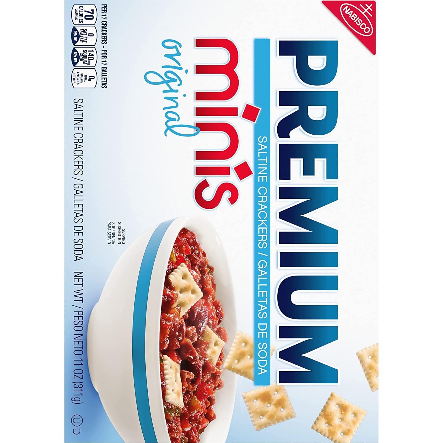 Premium Original Mini Saltine Crackers, 11 oz