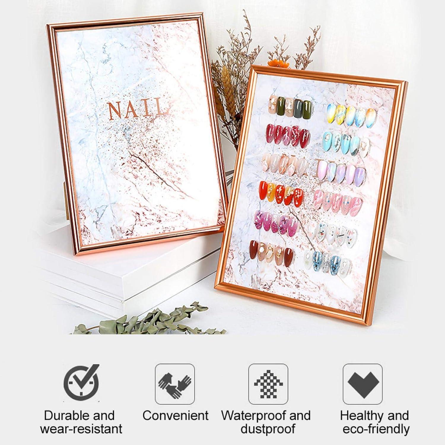 Nail Art Color Chart Display Board - Durable PSD Glass Nail