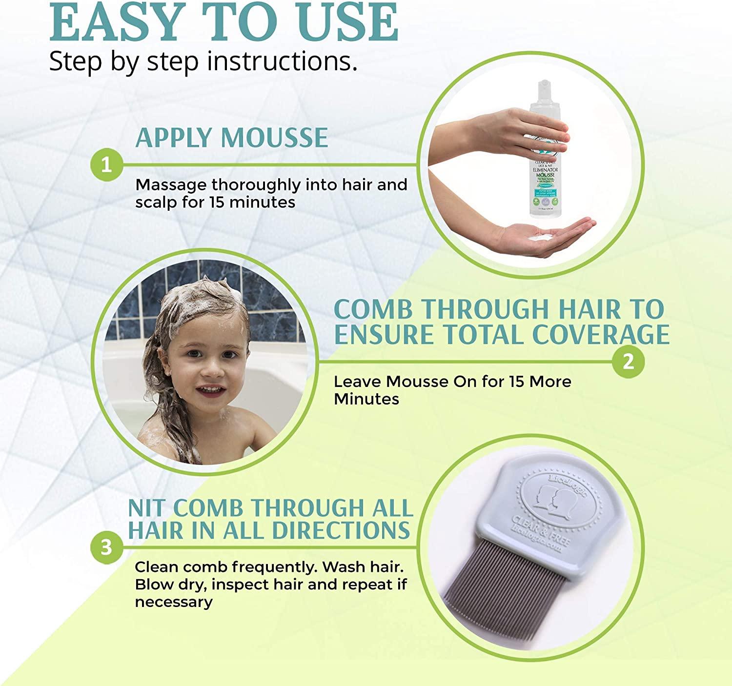 1 Lice Treatment Kit Made with Natural LICEZYME LiceLogic Natural