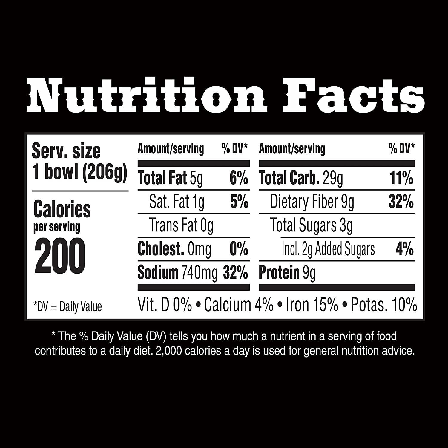 Ranch Style Pinto Beans Microwavable Cups, 7.25 oz. (Pack of 12)