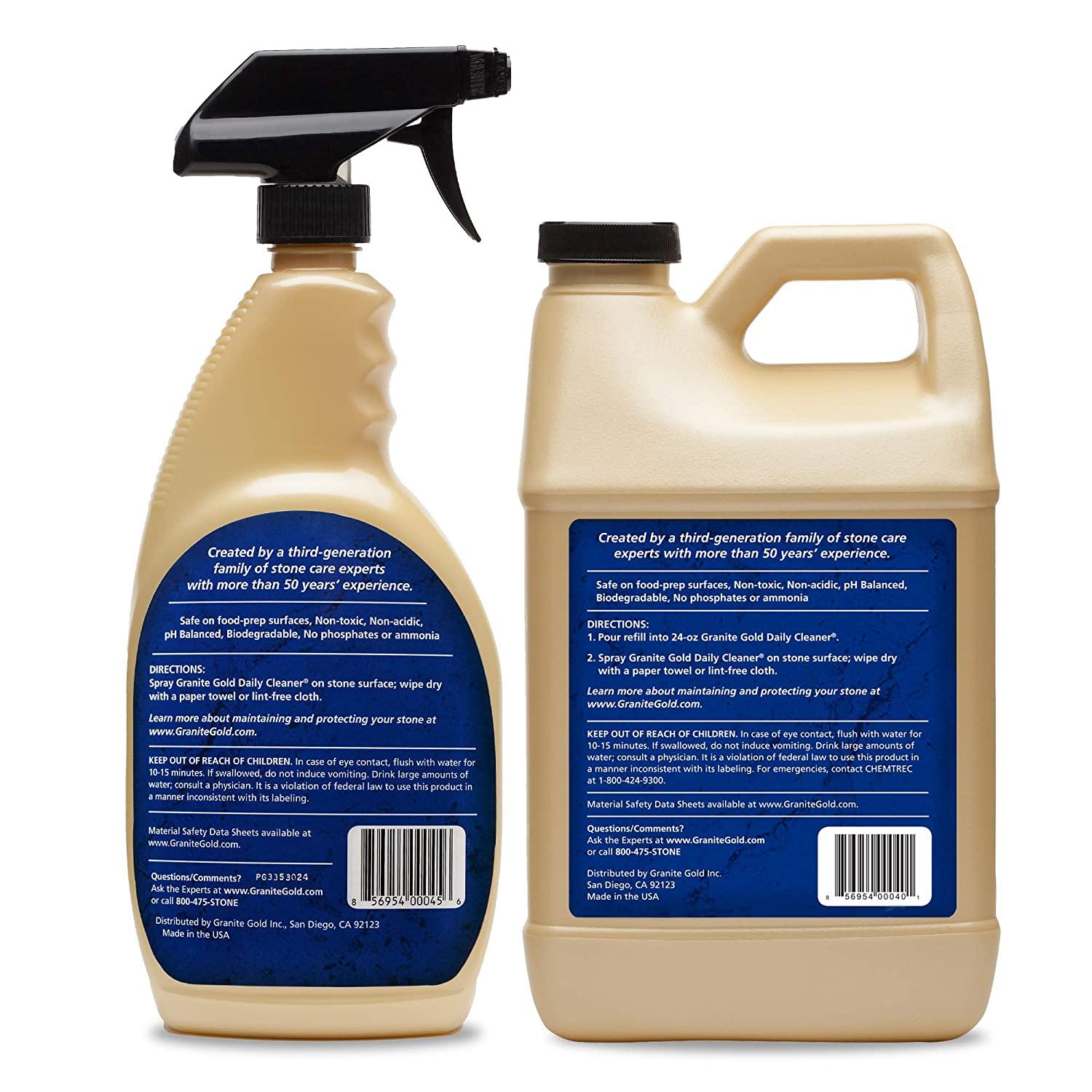 Granite Gold Daily Cleaner Spray and Refill StreakFree Cleaning for