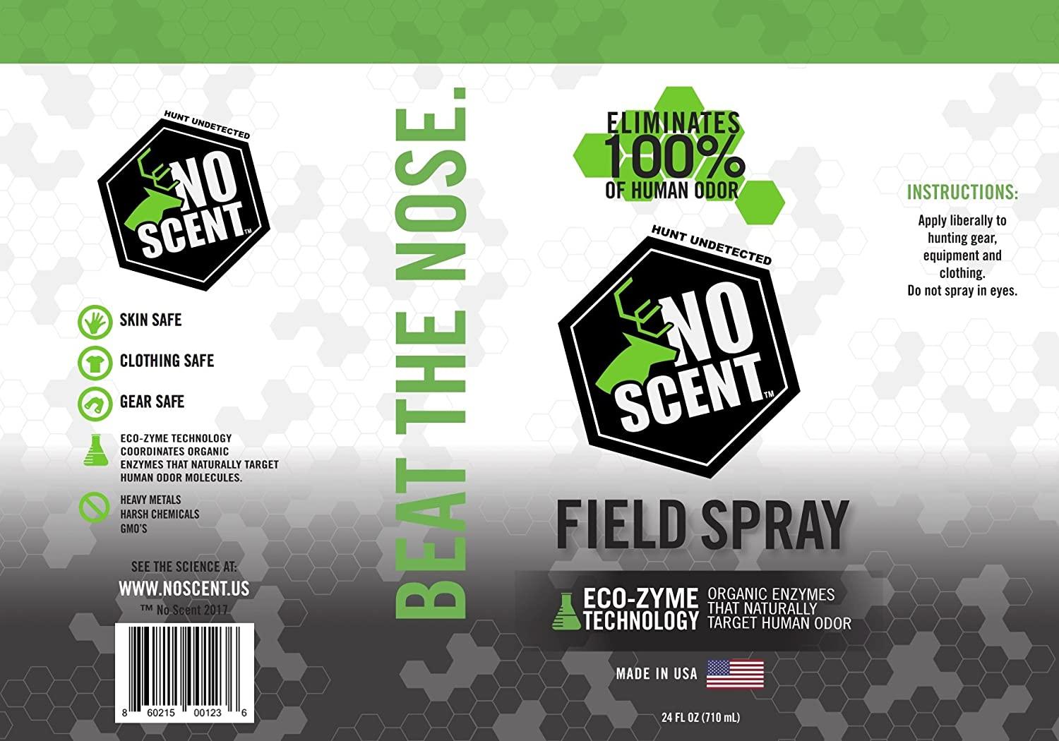 No Scent 24oz Field Spray. Hunting Accessories, OdorEliminating