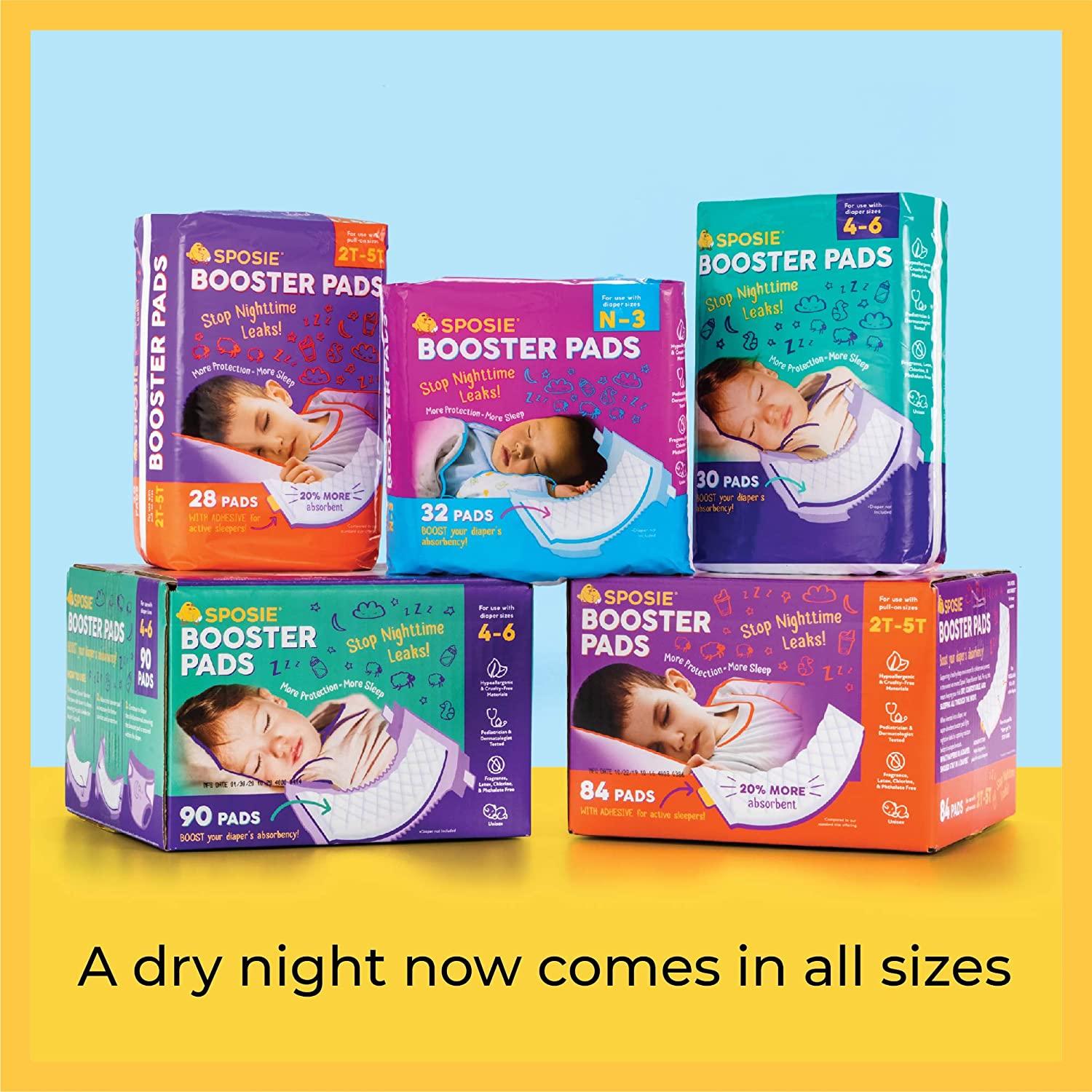 Sposie, Stop Nighttime Diaper leaks, Extra Overnight Protection for