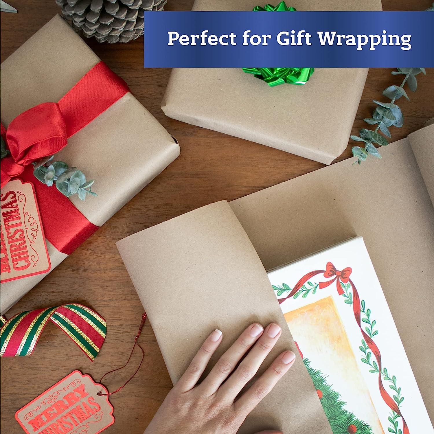 DIY Recycled Material Kraft Paper Roll - Ideal for Shipping - Wrapping and  Crafts - Postal Wrapping Paper - Craft Wrapping Paper Roll - Craft Wrapping