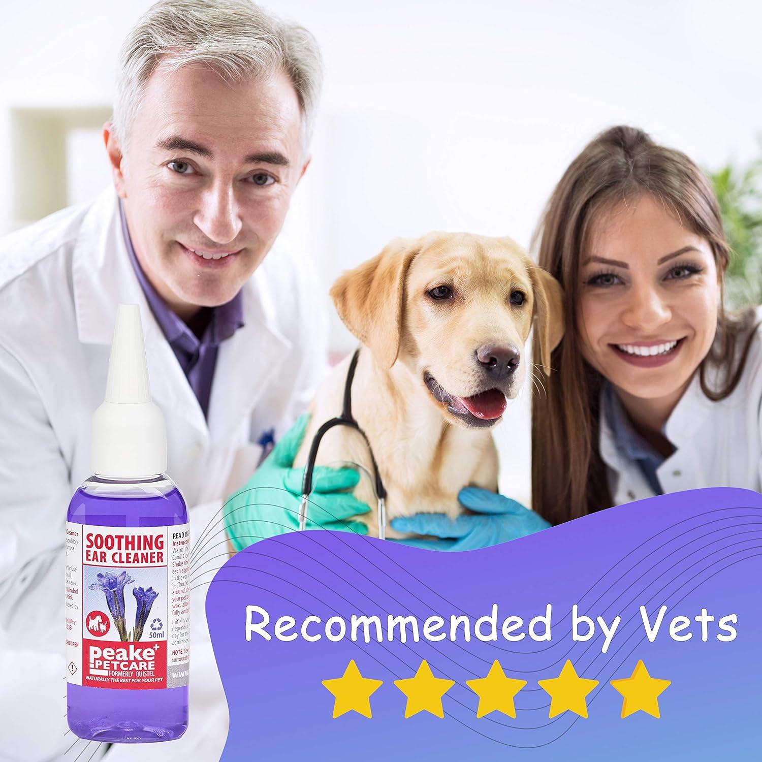 Quistel Dog Ear Cleaner Solution Soothing Canaural Ear Drops Dog