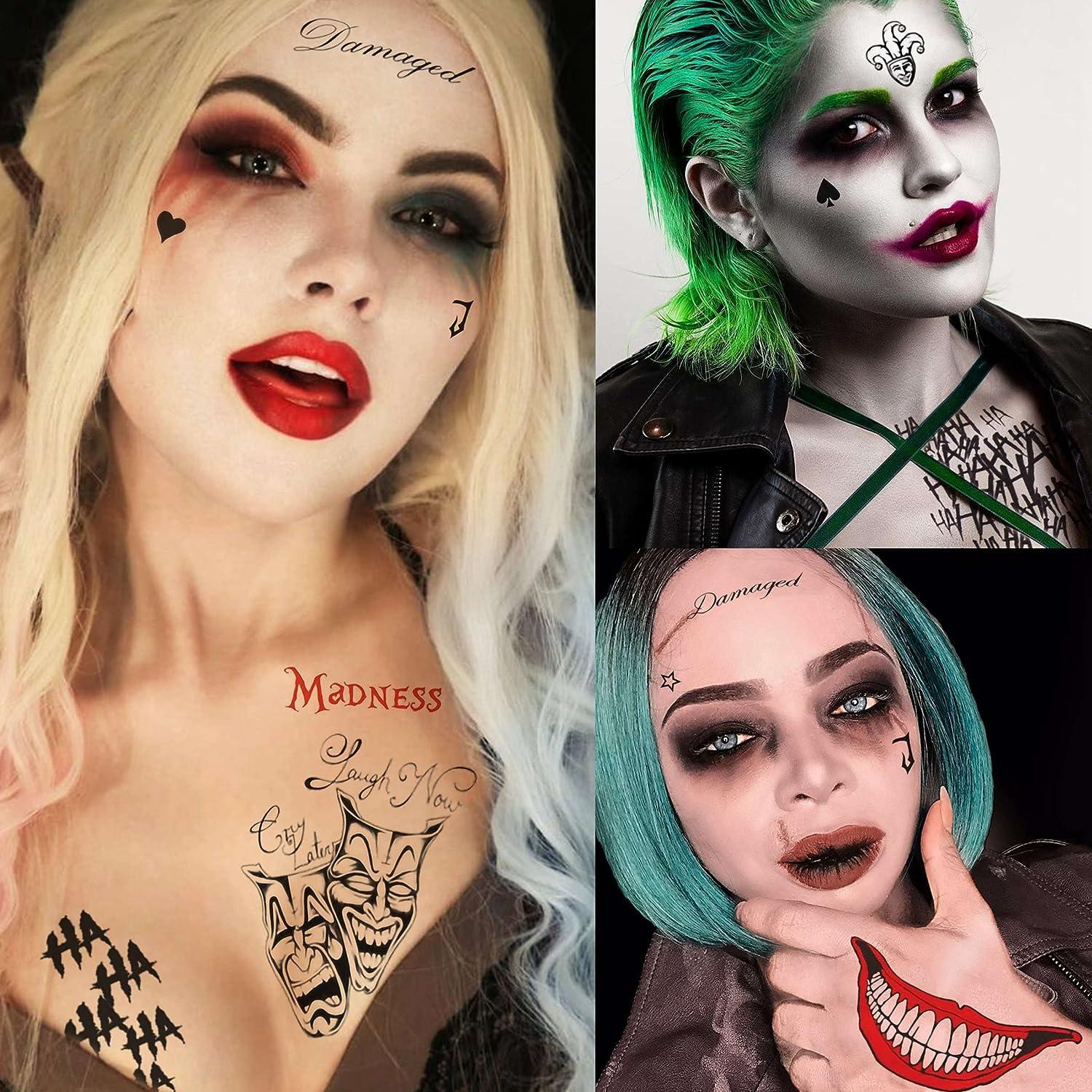 Joker Temporary Tattoos