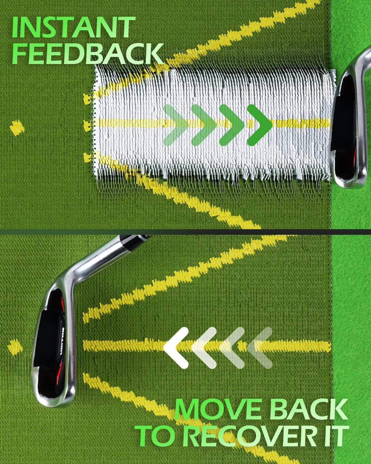 Golf Training Mat for Swing Detection Batting Golf Swing Trainer Mat