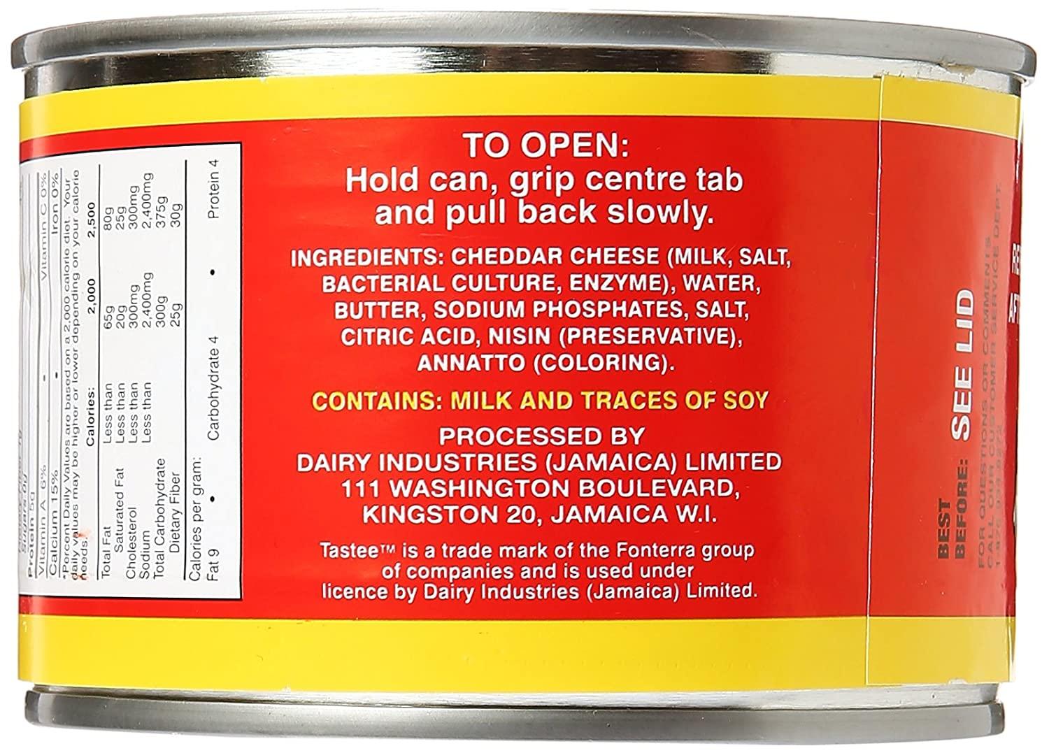 Jamaican Tastee Cheese 8.8 oz Authentic Caribbean Flavor [Brand Name]