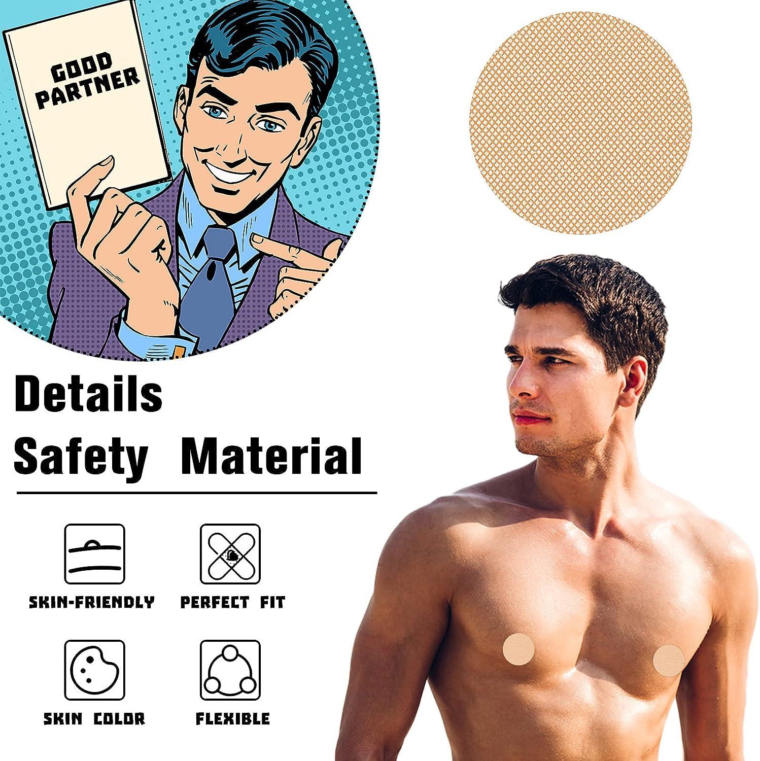 Vicenpal 150 Pairs Nipple Cover for Men Anti Chafing Nip Protector