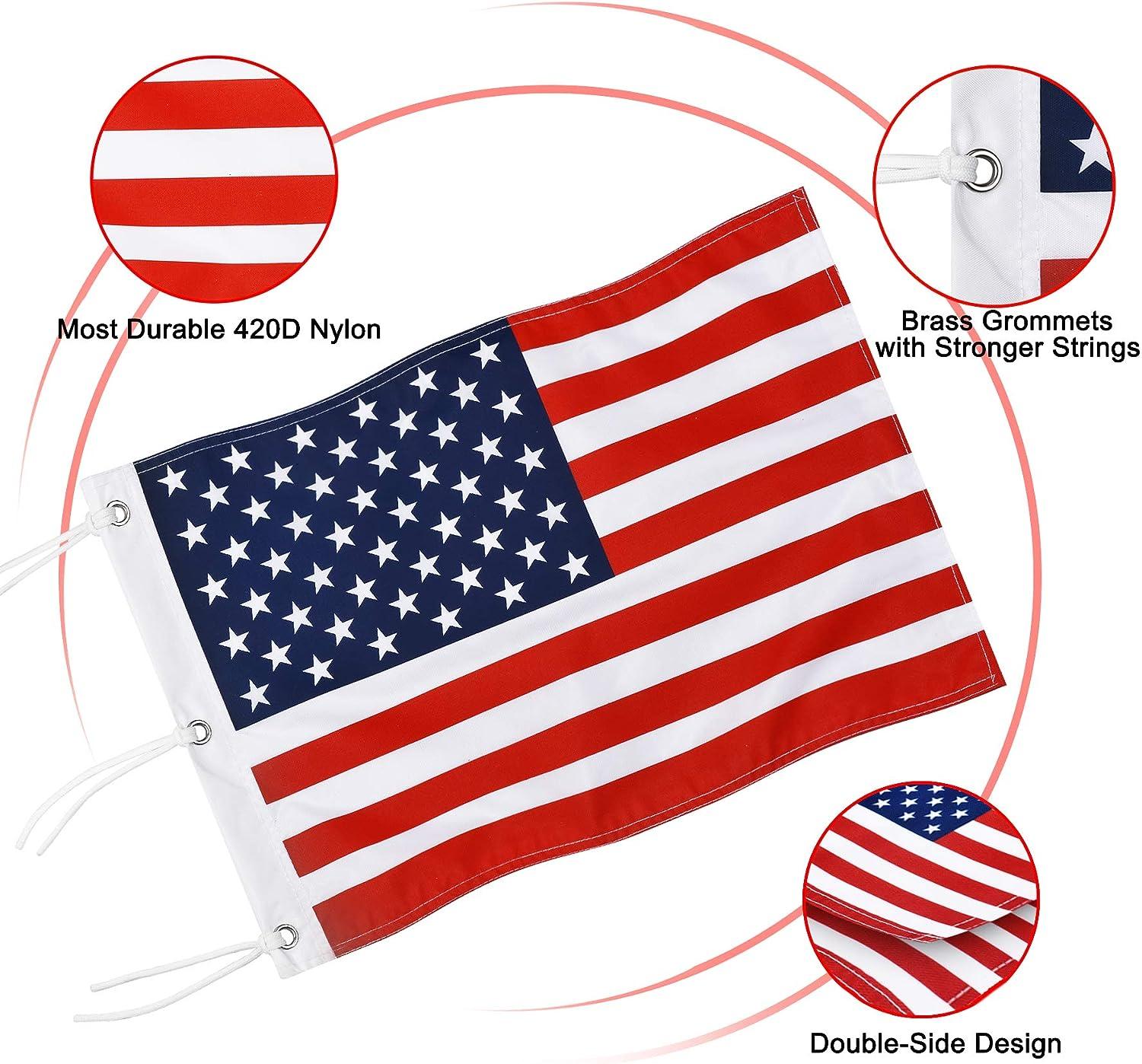 KINGTOP Double-Sided American Pin Golf Flag | Regulation Size - 20 L x ...