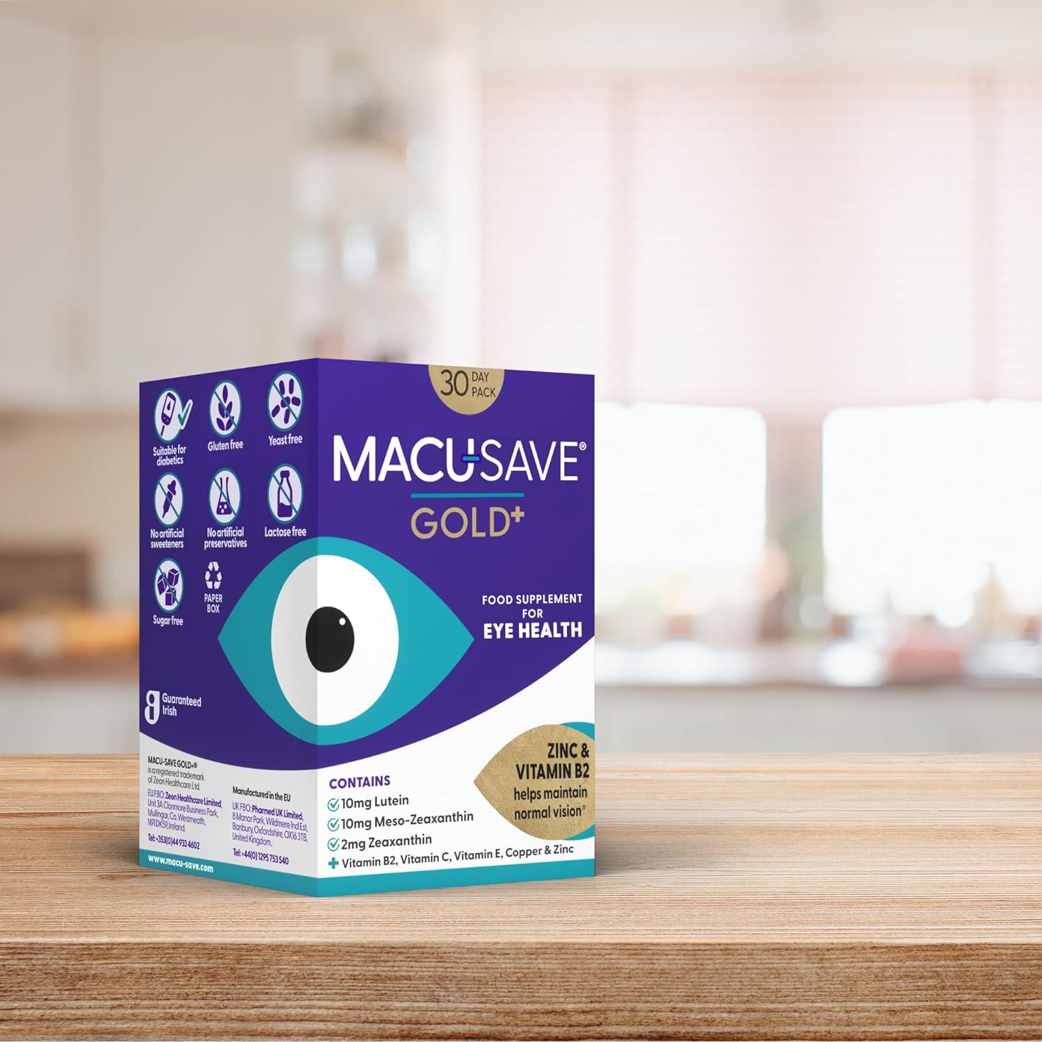 MacuSAVE Gold+ Supplement with MesoZeaxanthin/Lutein, Zeaxanthin