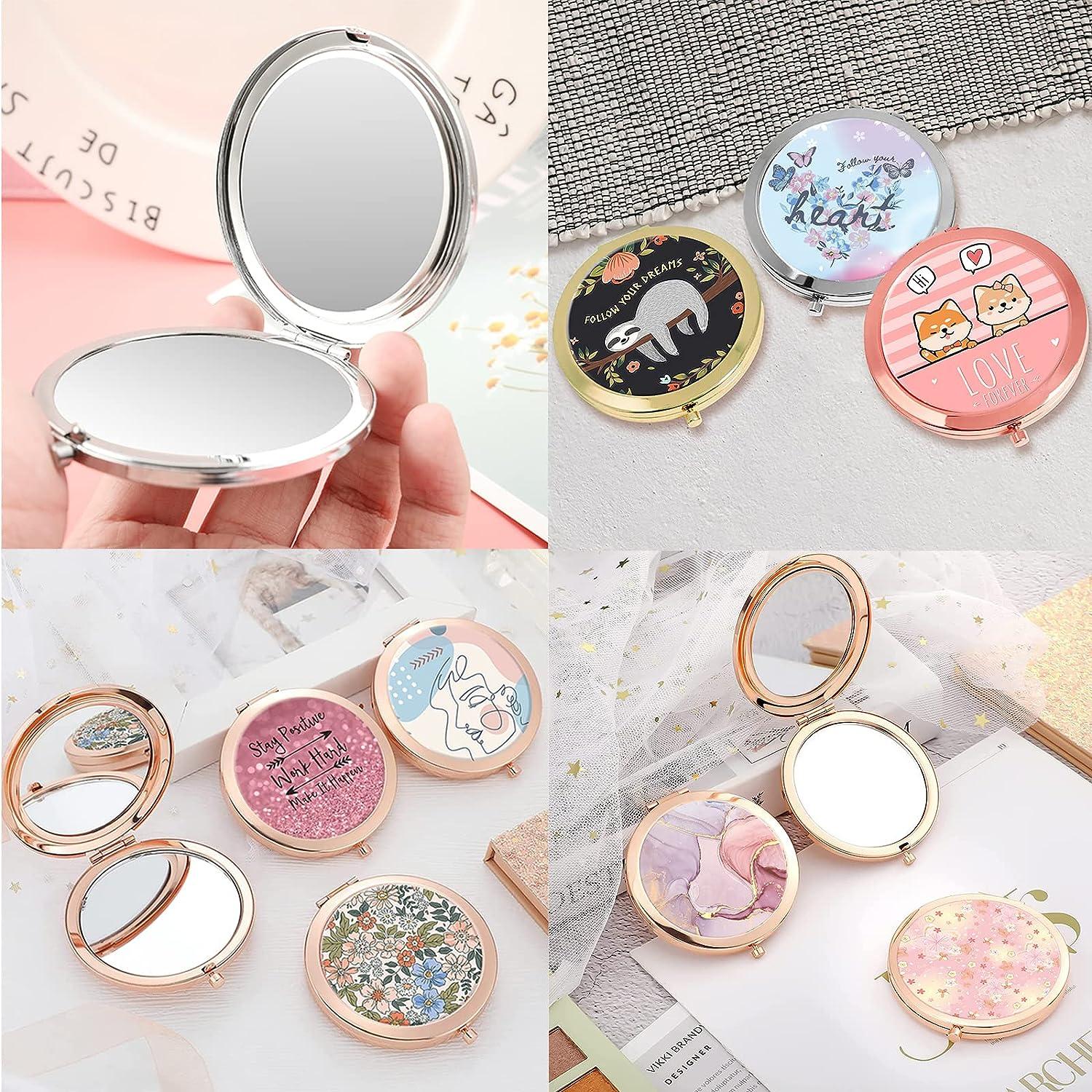Hinged Compact Mirror Love and Beauty by Forever 21 Boston Bulldog