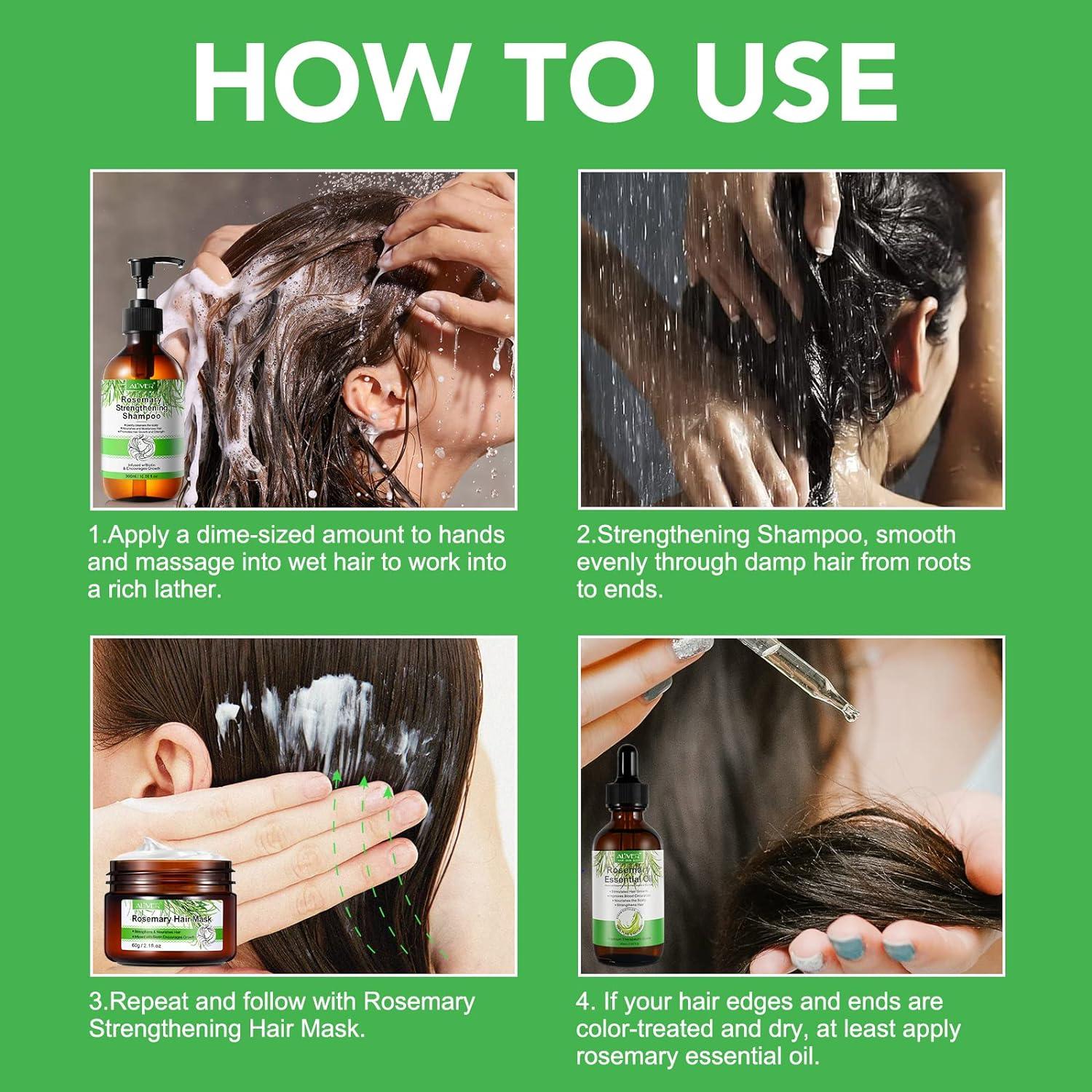 Rosemary Strengthening Shampoo 10.56oz Natural Ingredient Shampoo