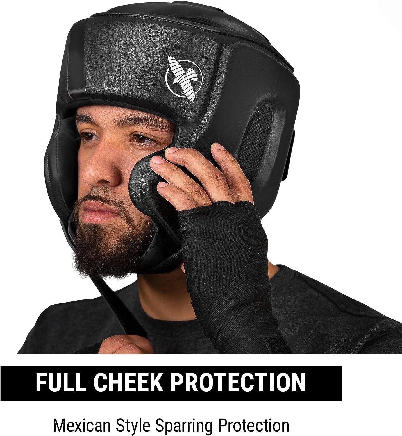 Hayabusa T3 Boxing Headgear Adjustable Large Black