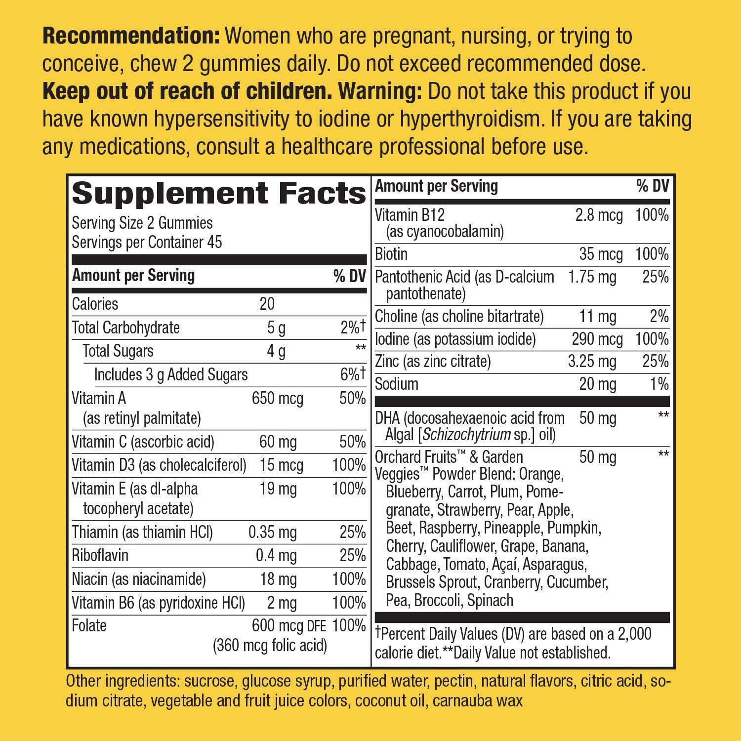 Nature's Way Alive! Prenatal MultiVitamin with Plant DHA Strawberry