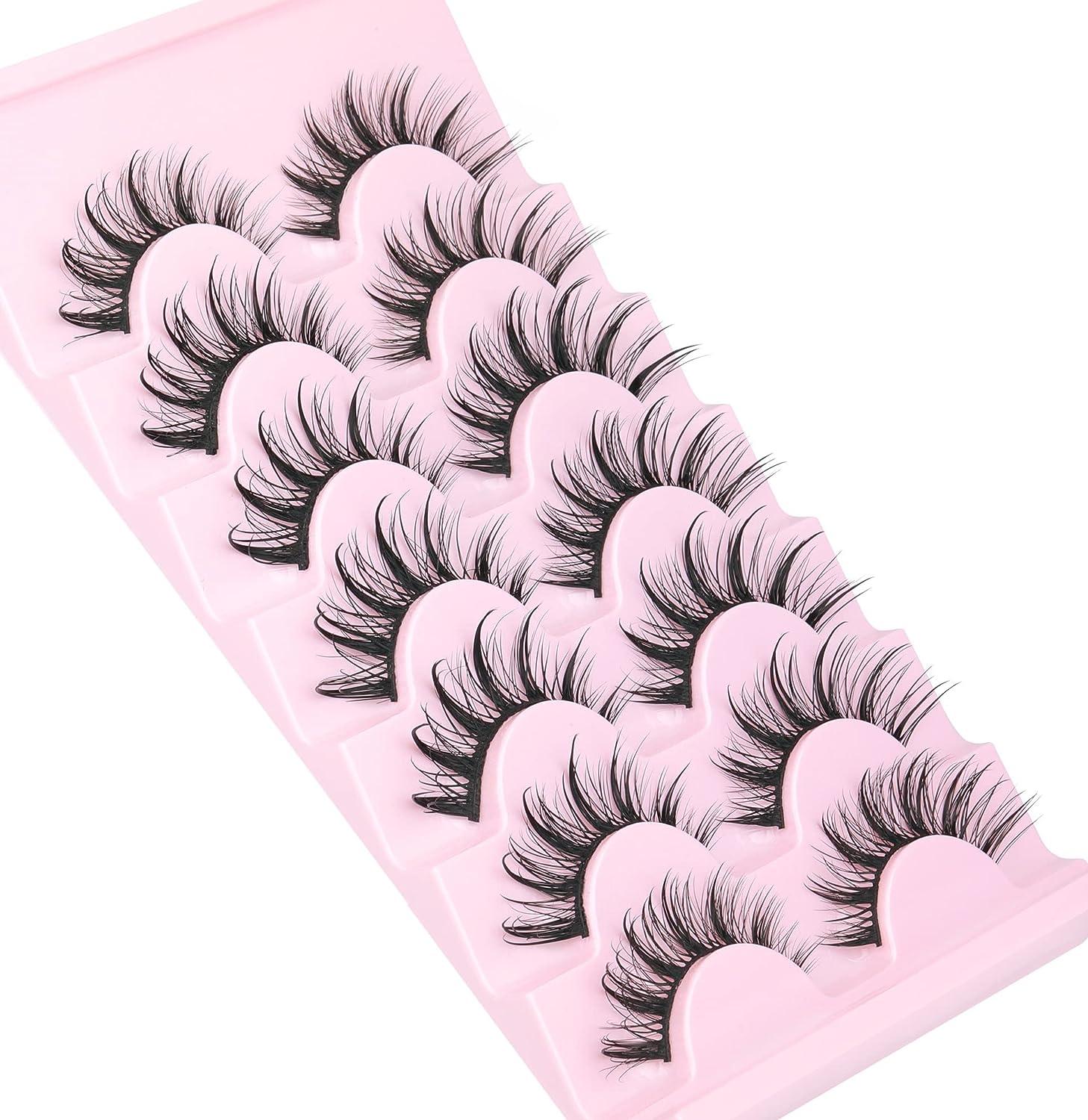 Manga Lashes Natural Wet Look False Eyelashes Manhua Anime Cosplay Korean  Makeup 3D Spiky Thick Lashes That Look Like Individual Clusters by Geeneiya