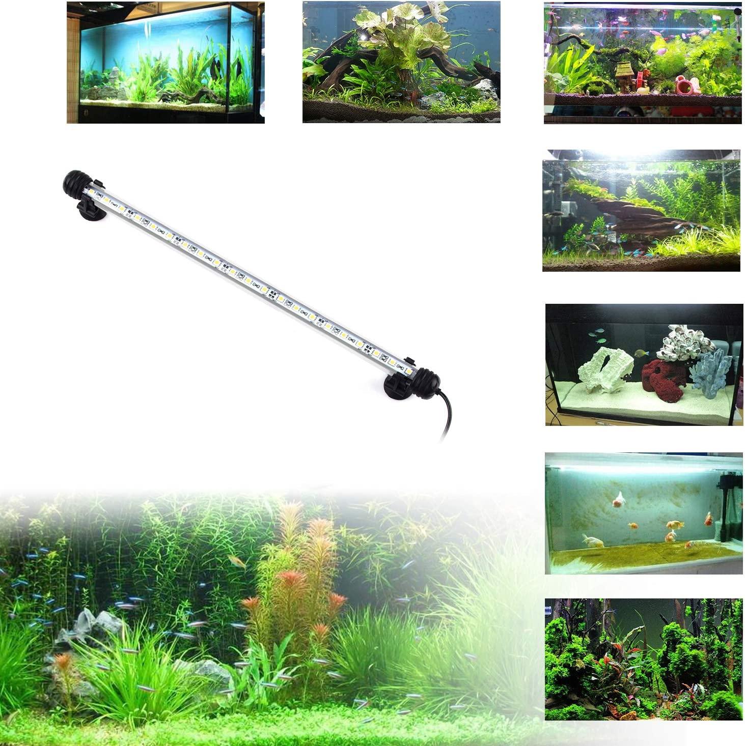 LED Aquarium Light Fish Tank Light Submersible Underwater Crystal