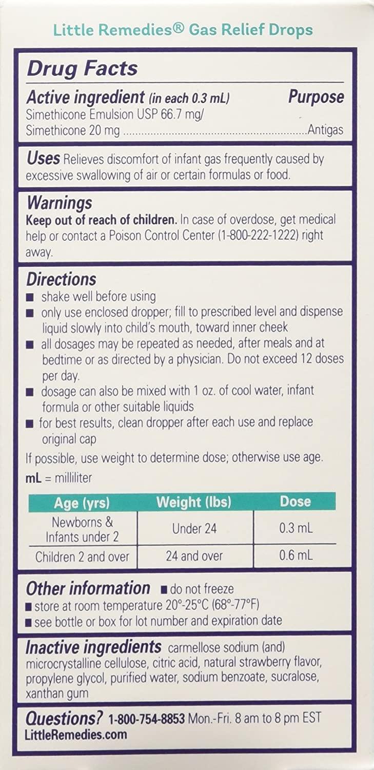 Little Remedies Gas Relief Drops 1 oz ( Pack of 3)