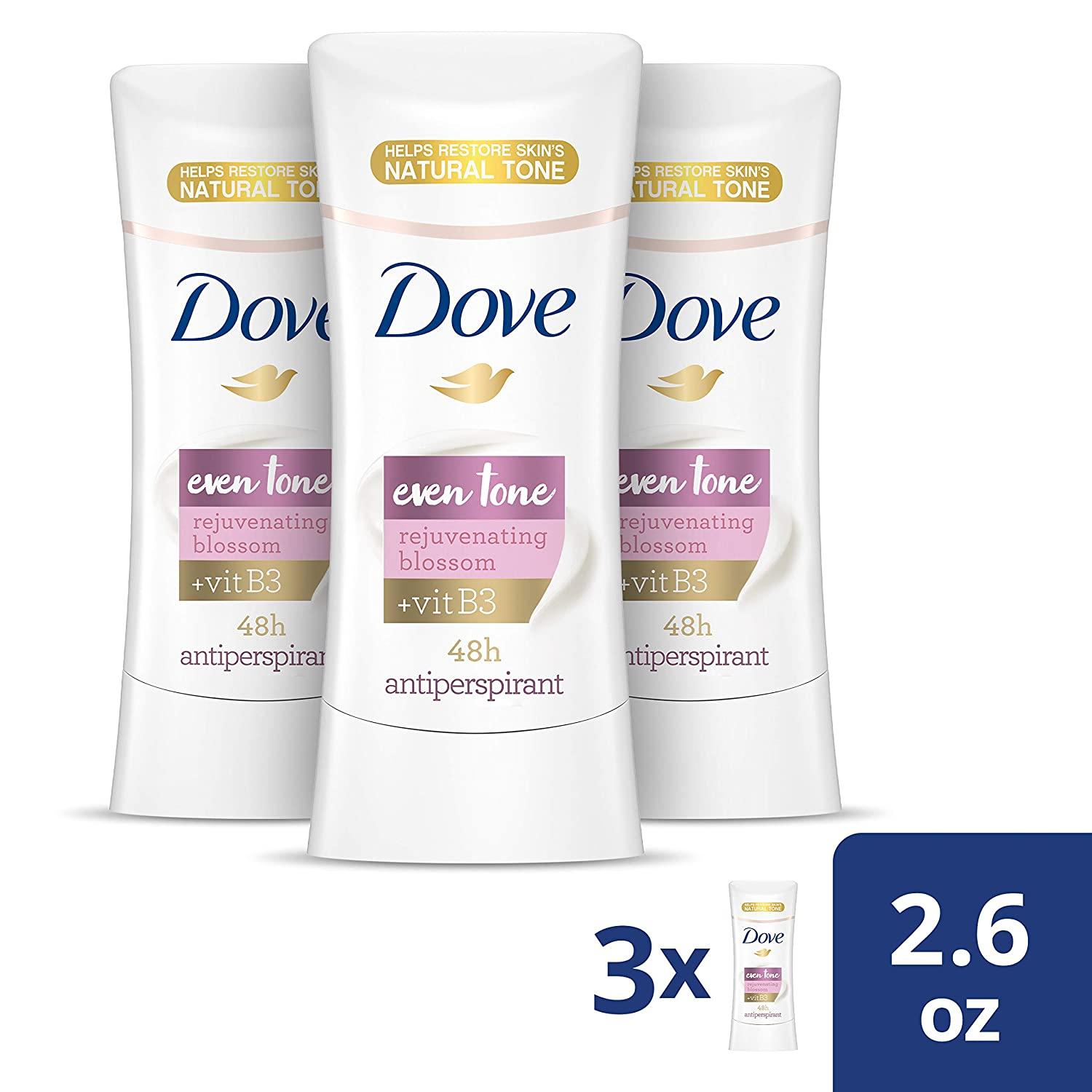 Dove Antiperspirant Deodorant for Uneven Skin Even Tone Rejuvenating Blossom Sweat Block for All