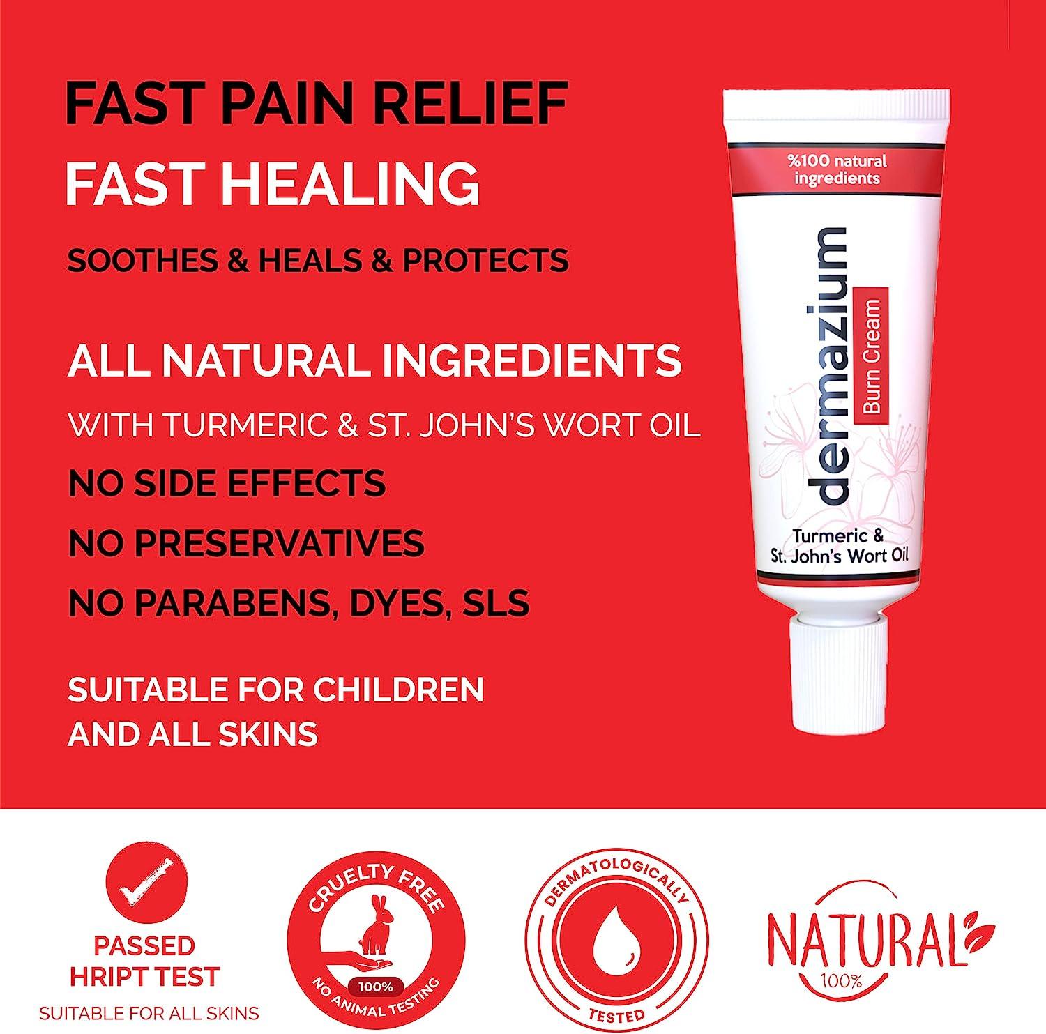 Soroohi Dermazium Natural First Aid Burn Cream Relieves Pain