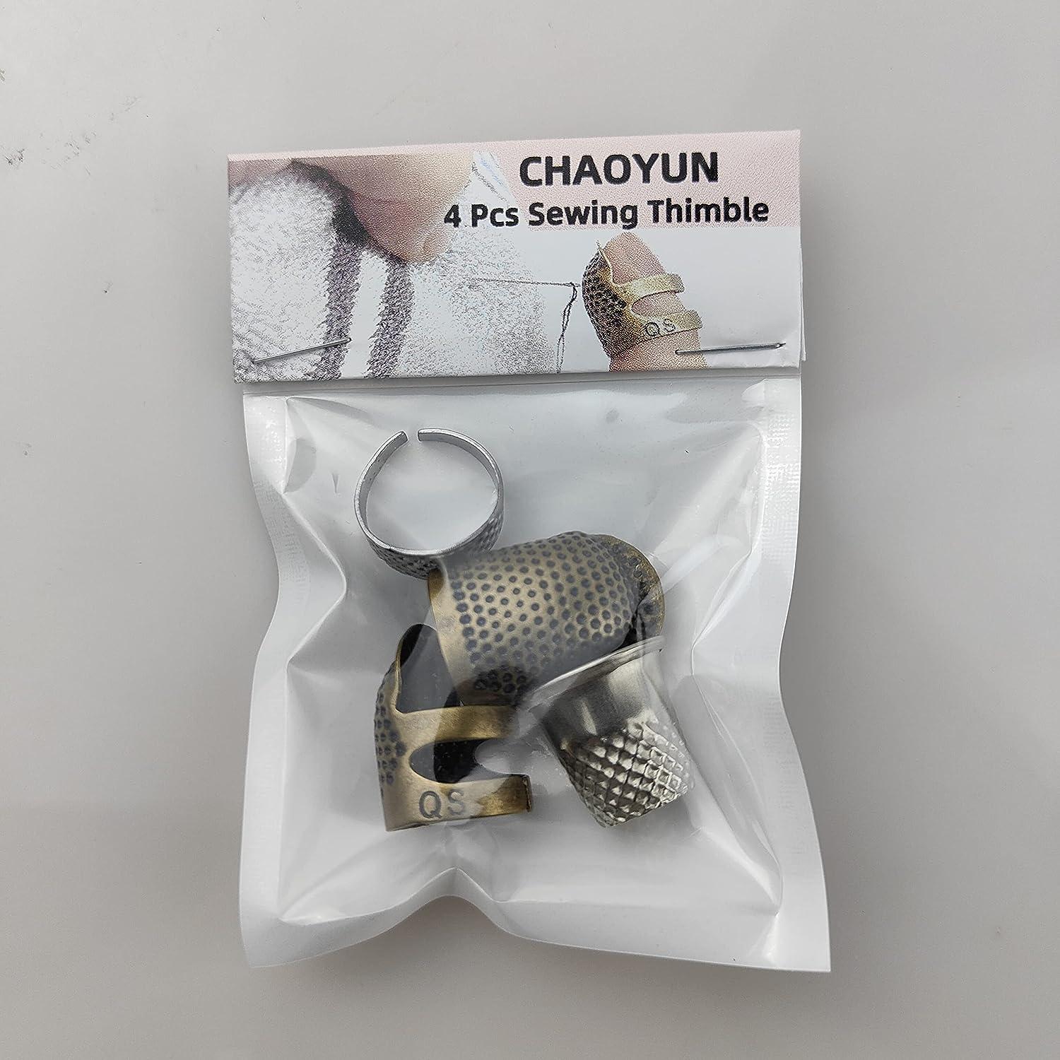 30 PCS Sewing Thimble Finger Thimble Metal Sewing Protector for DIY  Crafts(19×18mm） (30 PCS)