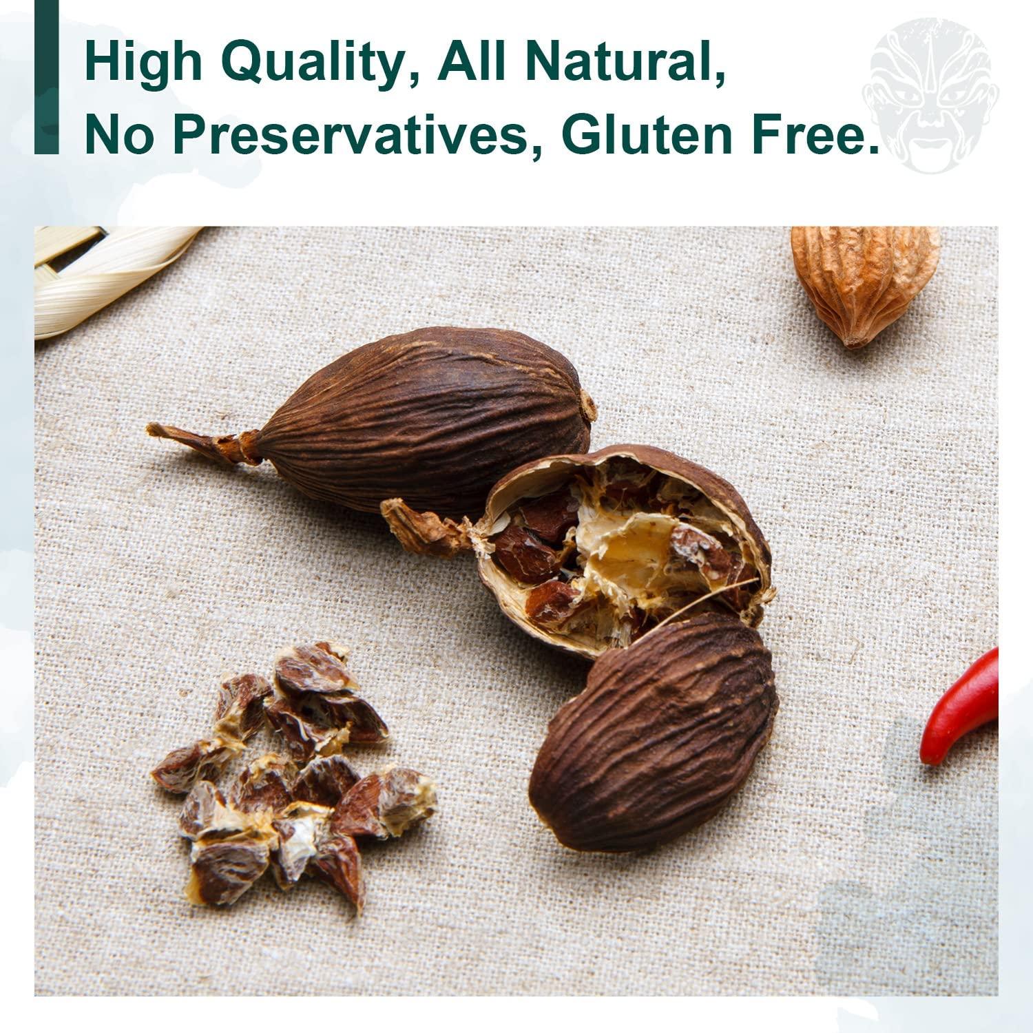 Soeos Chinese Cardamom Seeds 1lb Premium Amomum Tsaoko Caoguo