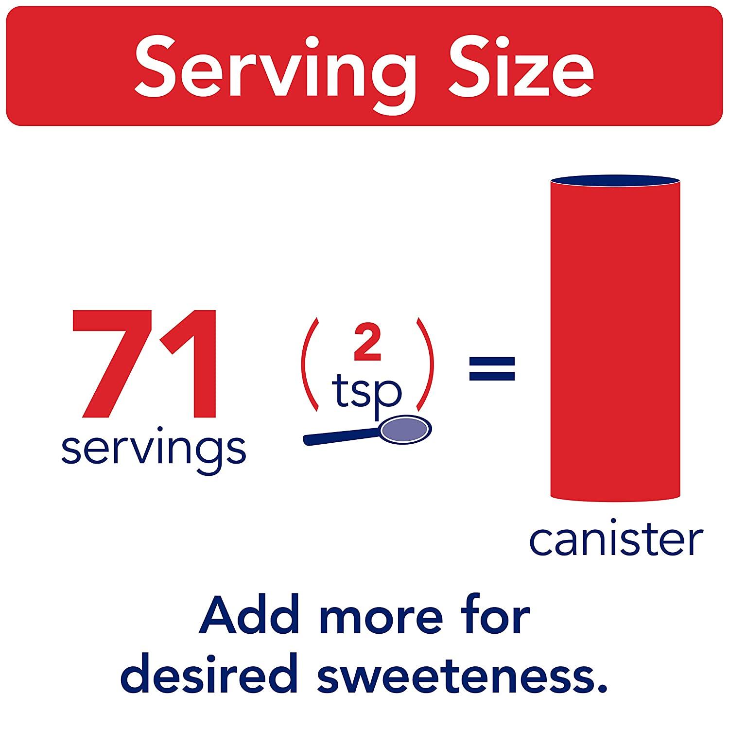 N'Joy Sugar Canister 20 Ounce, Pack of 6 100 Pure Granulated Sugar